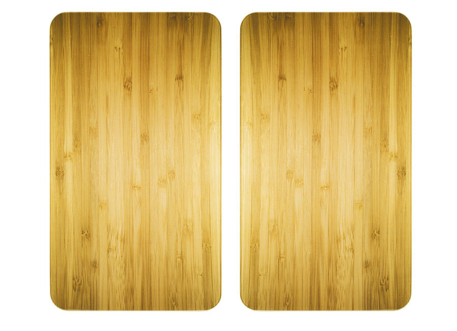 Herdabdeckplatten in Holzoptik, 2er-Set