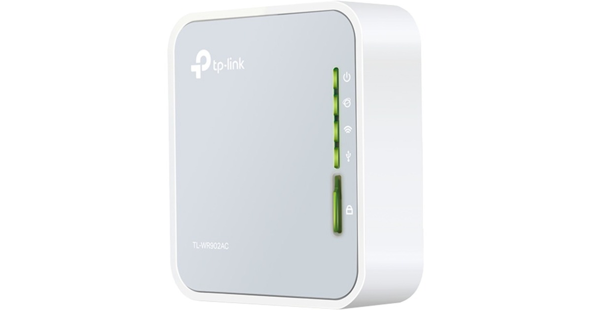 TP-Link TL-WR902AC, AC750 Wireless Travel Router  (Wit/grijs)