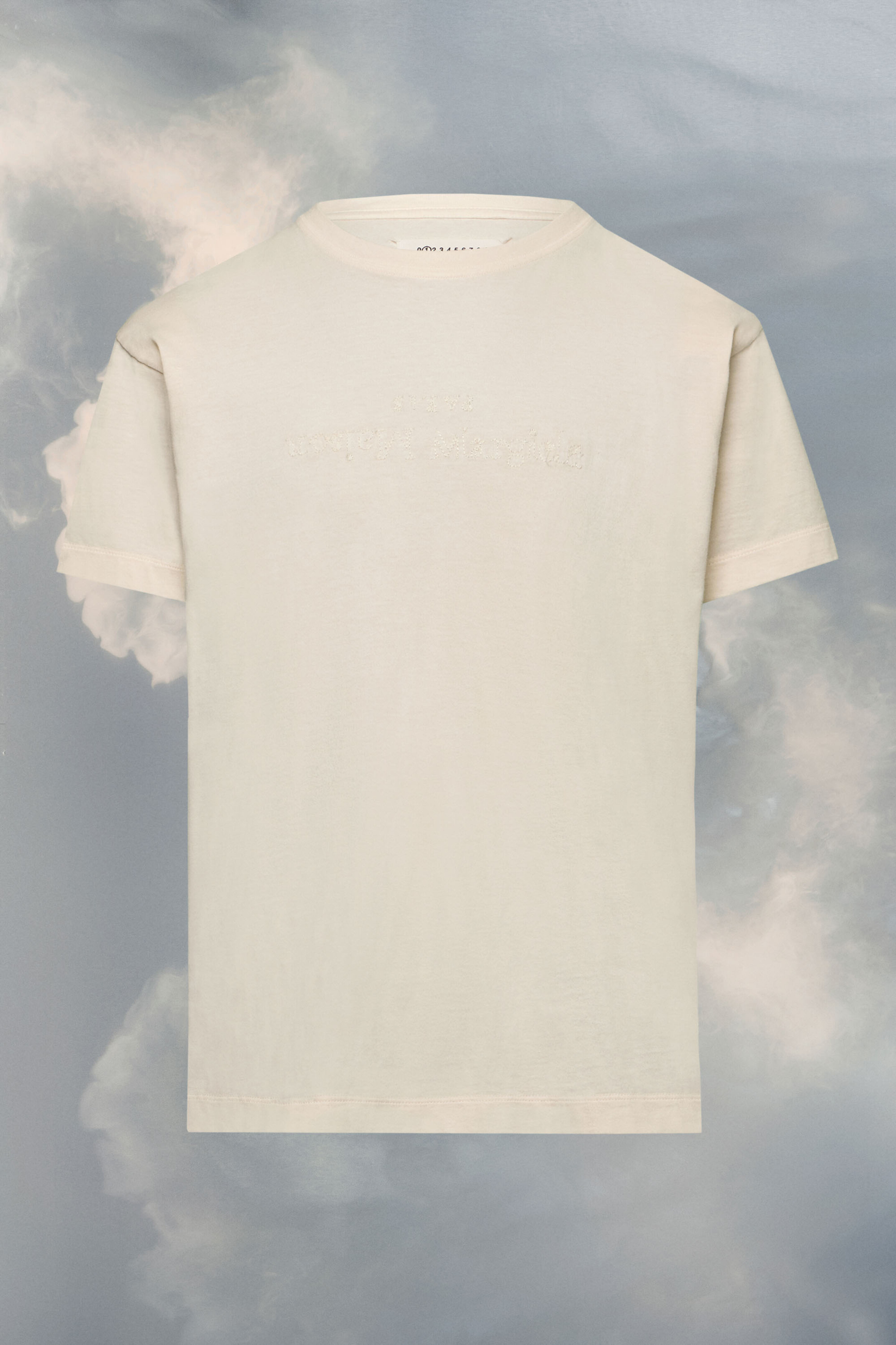 T-shirt à logo inversé Blanc