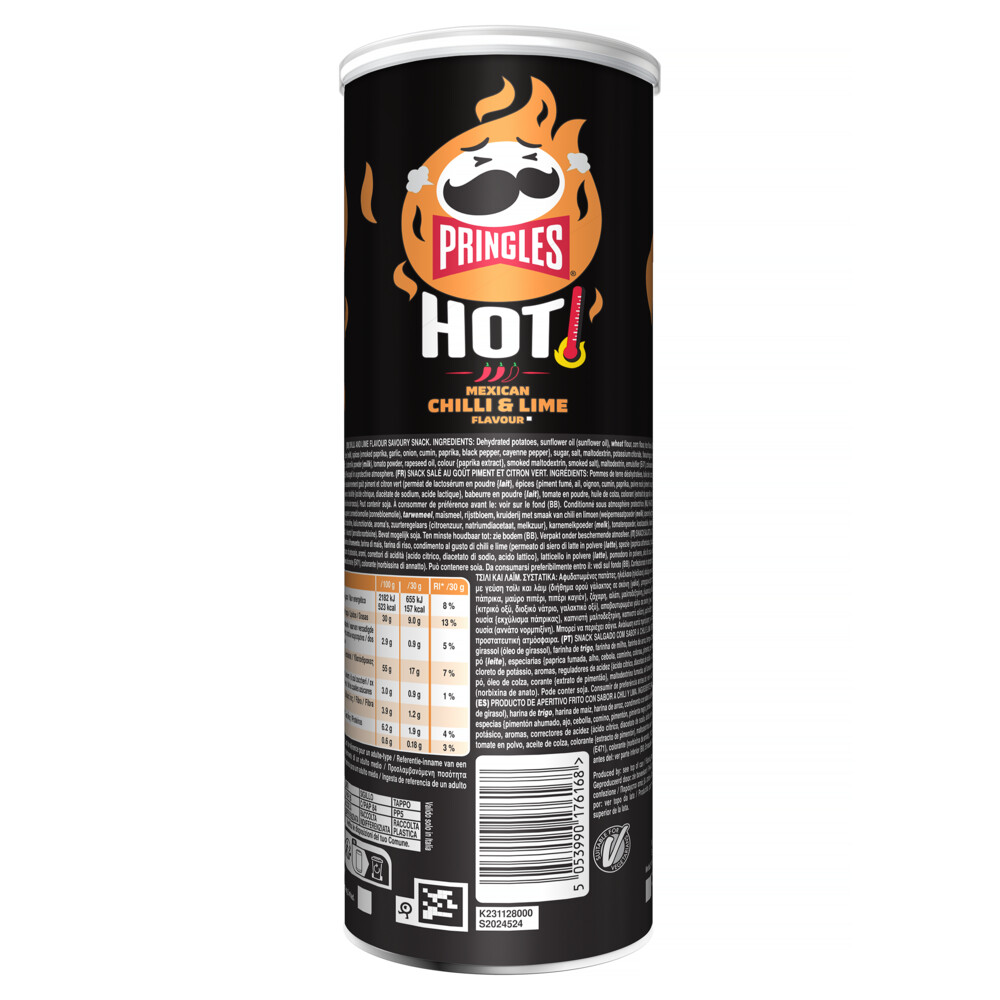 6x Pringles HOT Mexican Chilli & Lime160 gr