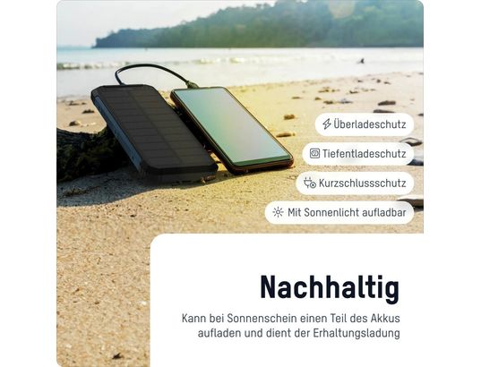 WESTFALIA - Batterie externe Powerbank solaire pb212w led