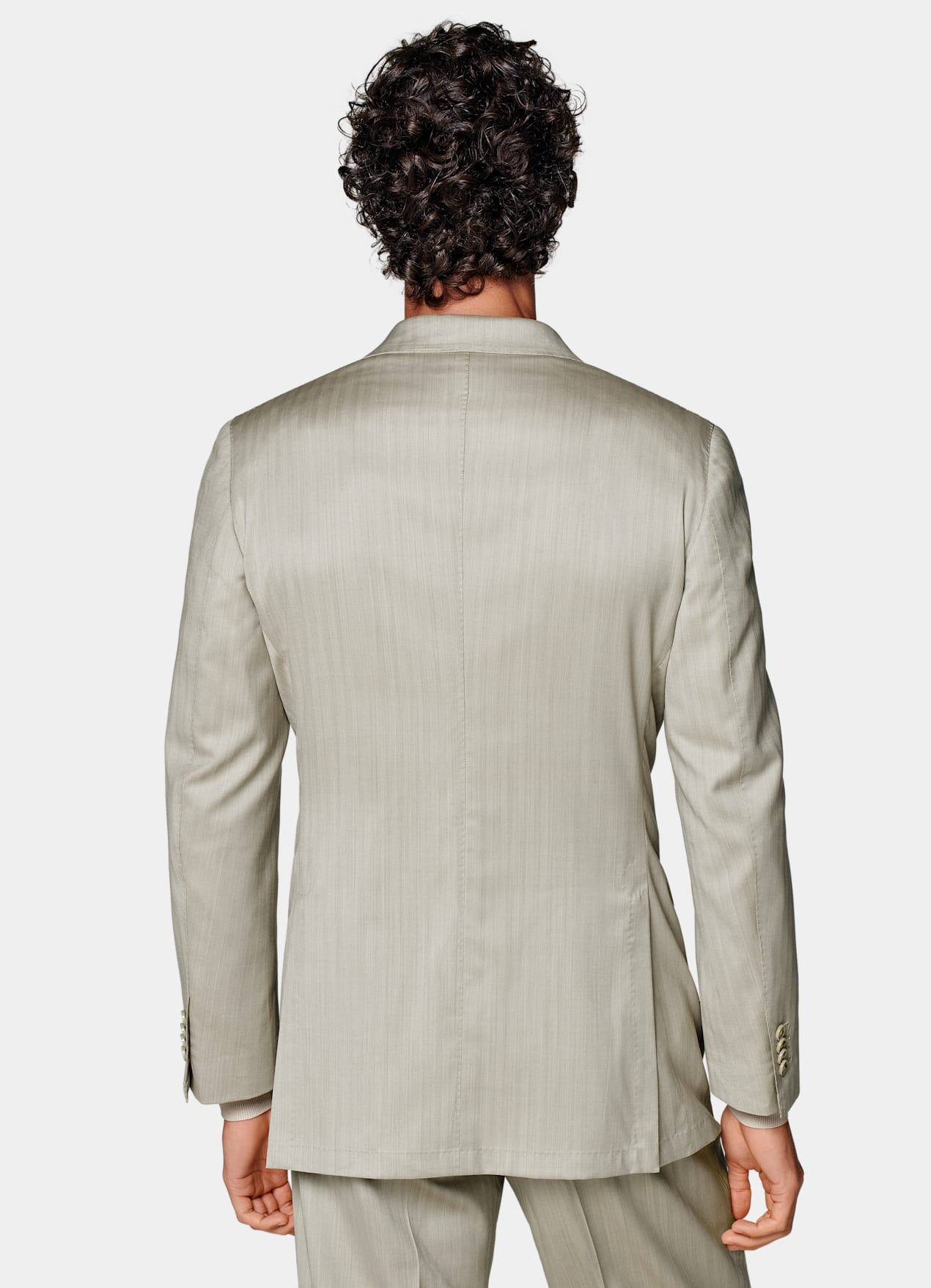 Costume Havana coupe Tailored sable à chevrons
