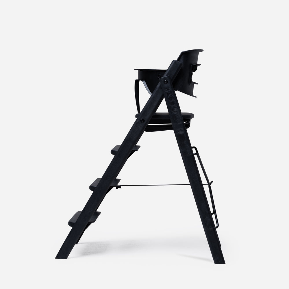 Køb KAOS Charcoal Black Klapp Højstol Recycled Med KLAPP® Sikkerhedsbøjle Og Bakke Bundle