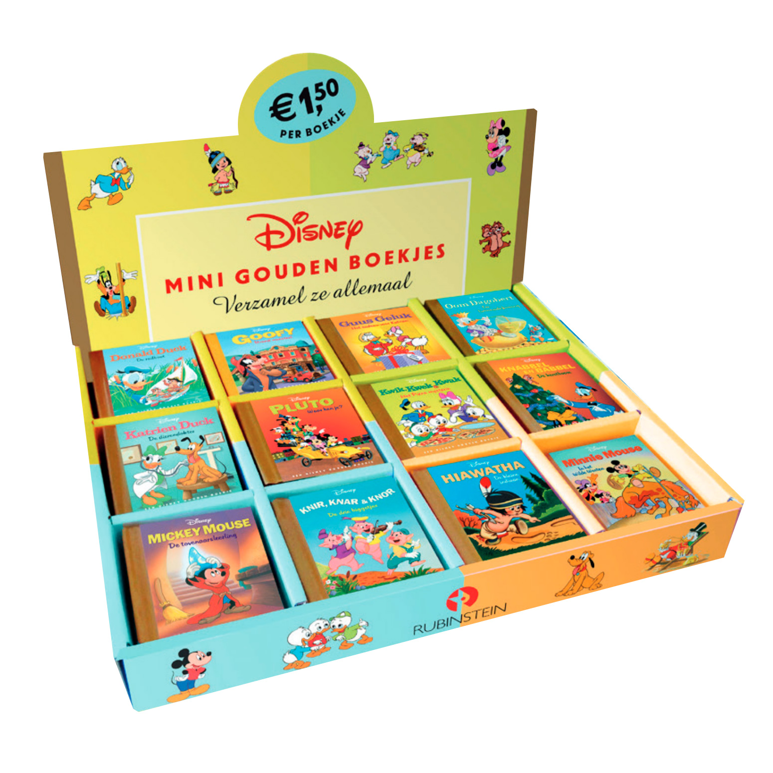 Mini Disney Gouden Uitdeelboekjes, 60 stuks