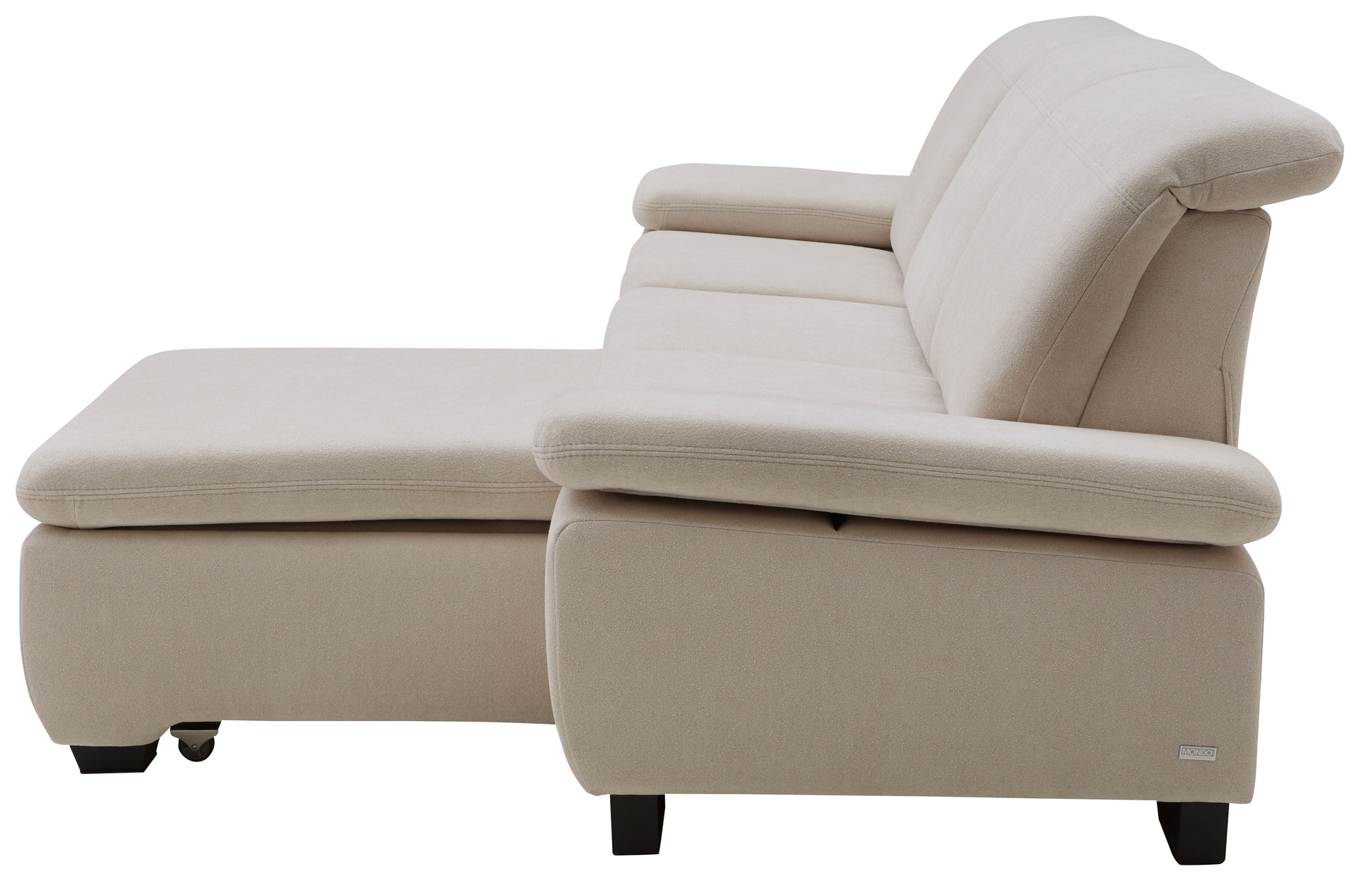 MONDO Ecksofa CALIMA 256 x 178 cm naturbeige