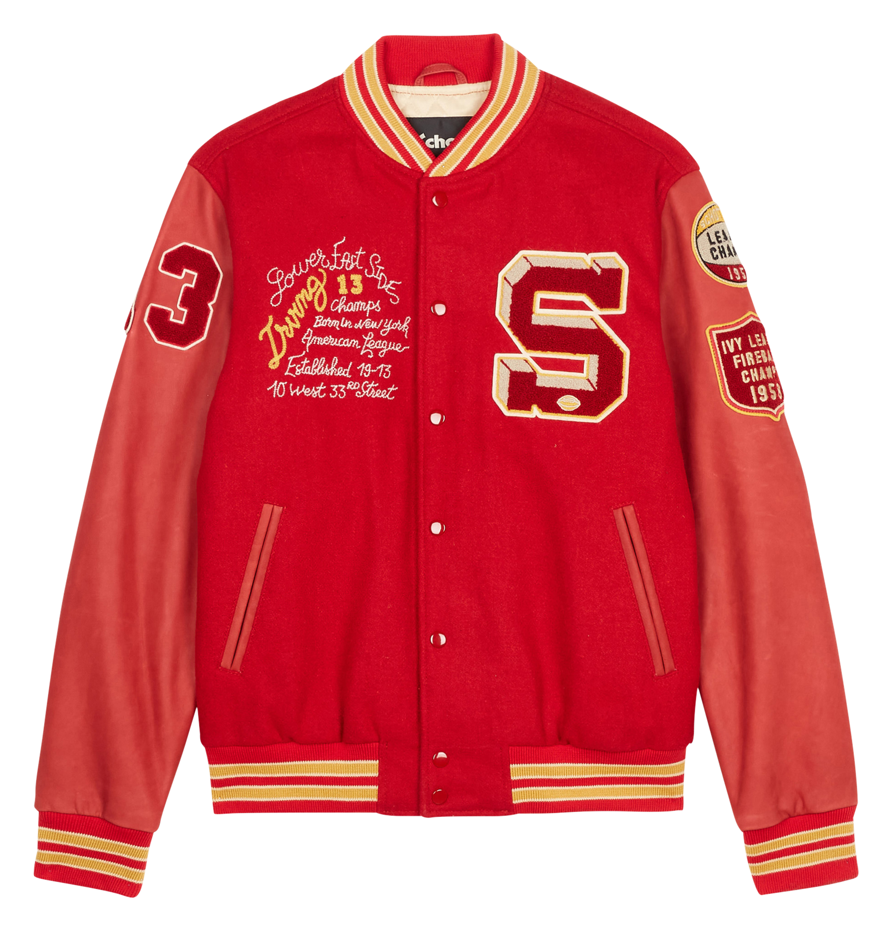 LCTEDDYBD - Veste en cuir | Rouge
