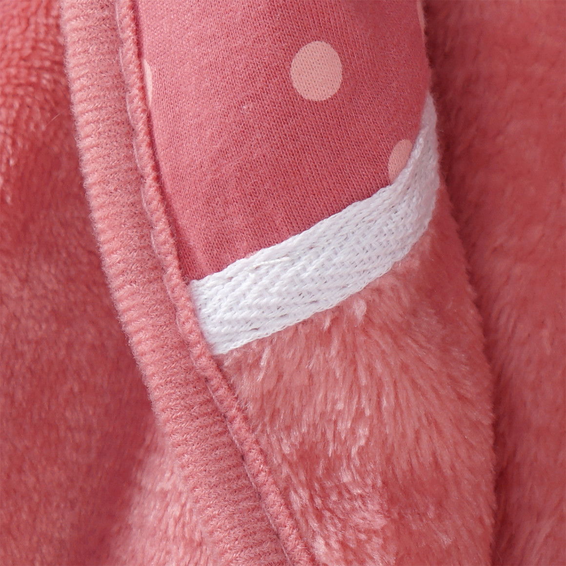 Topomini Baby Bademantel mit Reh-Applikation rosa