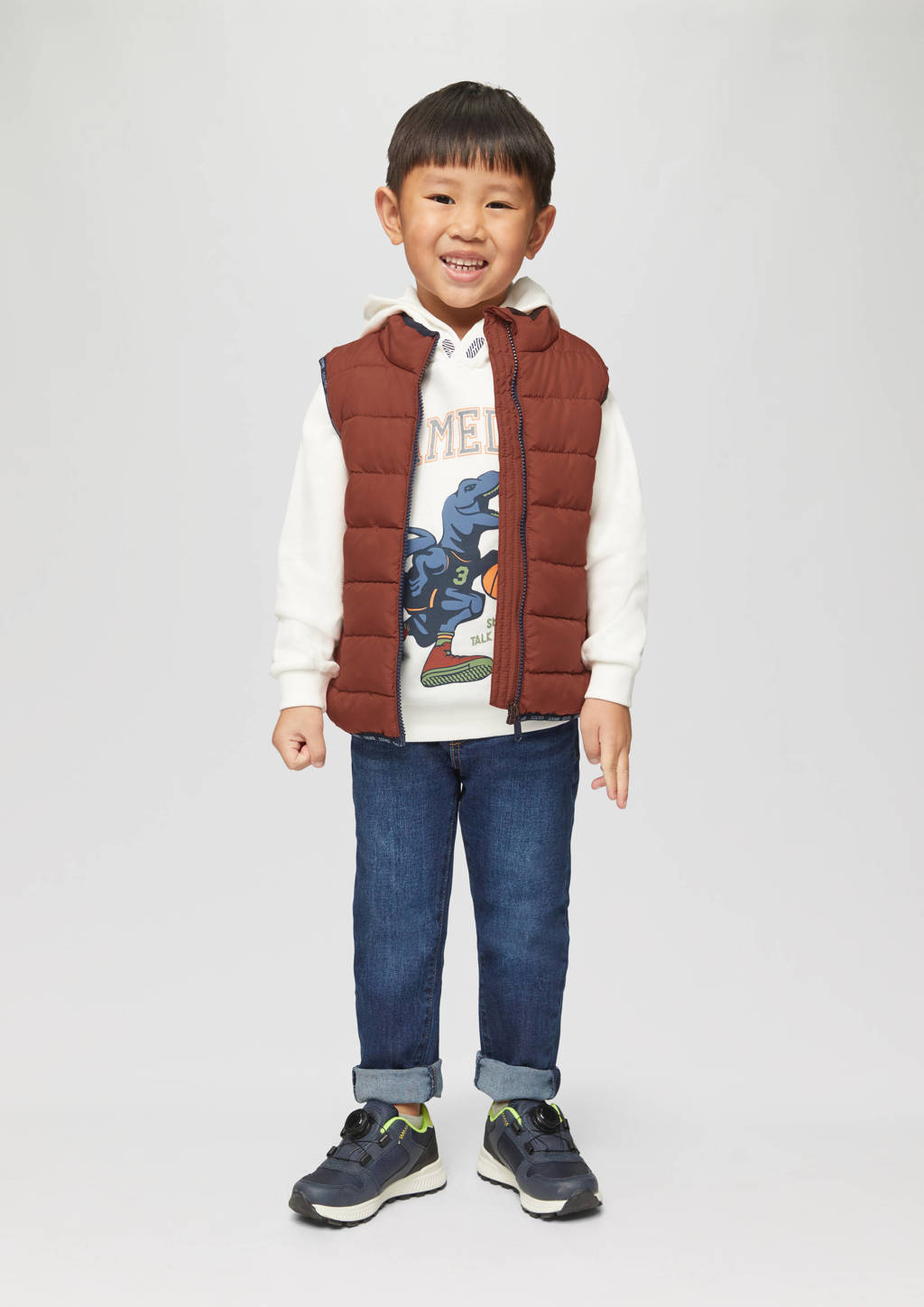 s.Oliver bodywarmer donkerrood/zwart