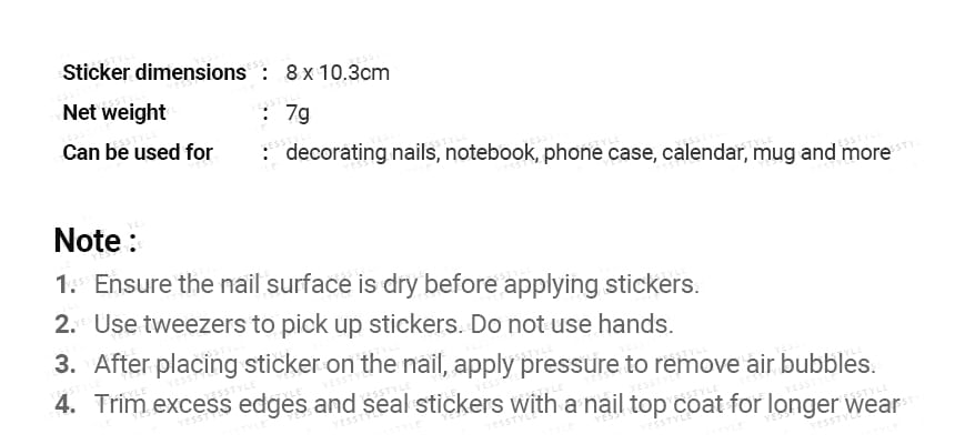MAGICO - Kwallen Nail Art Stickers