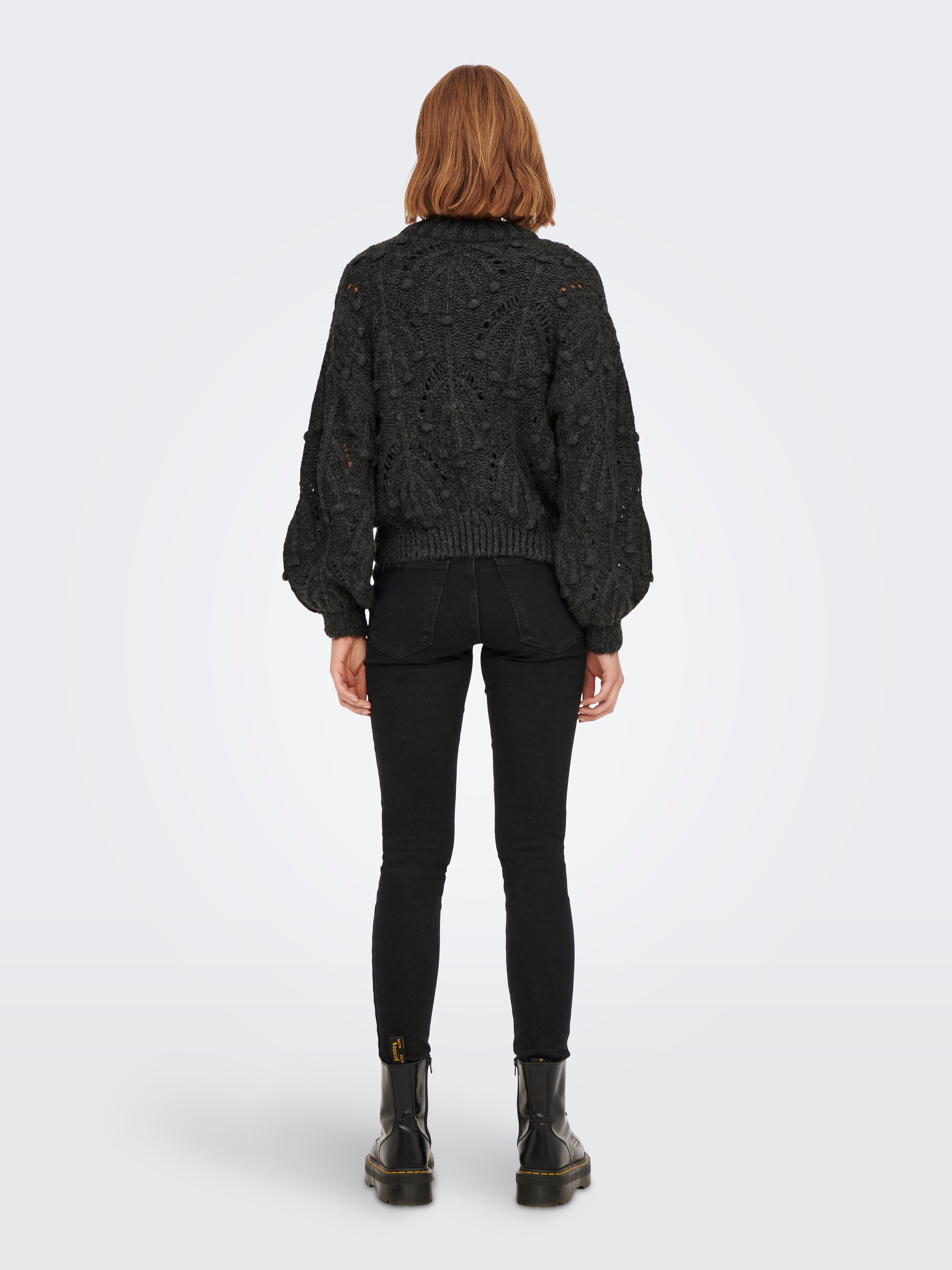 ONLJANE Strickpullover Dark Grey Melange