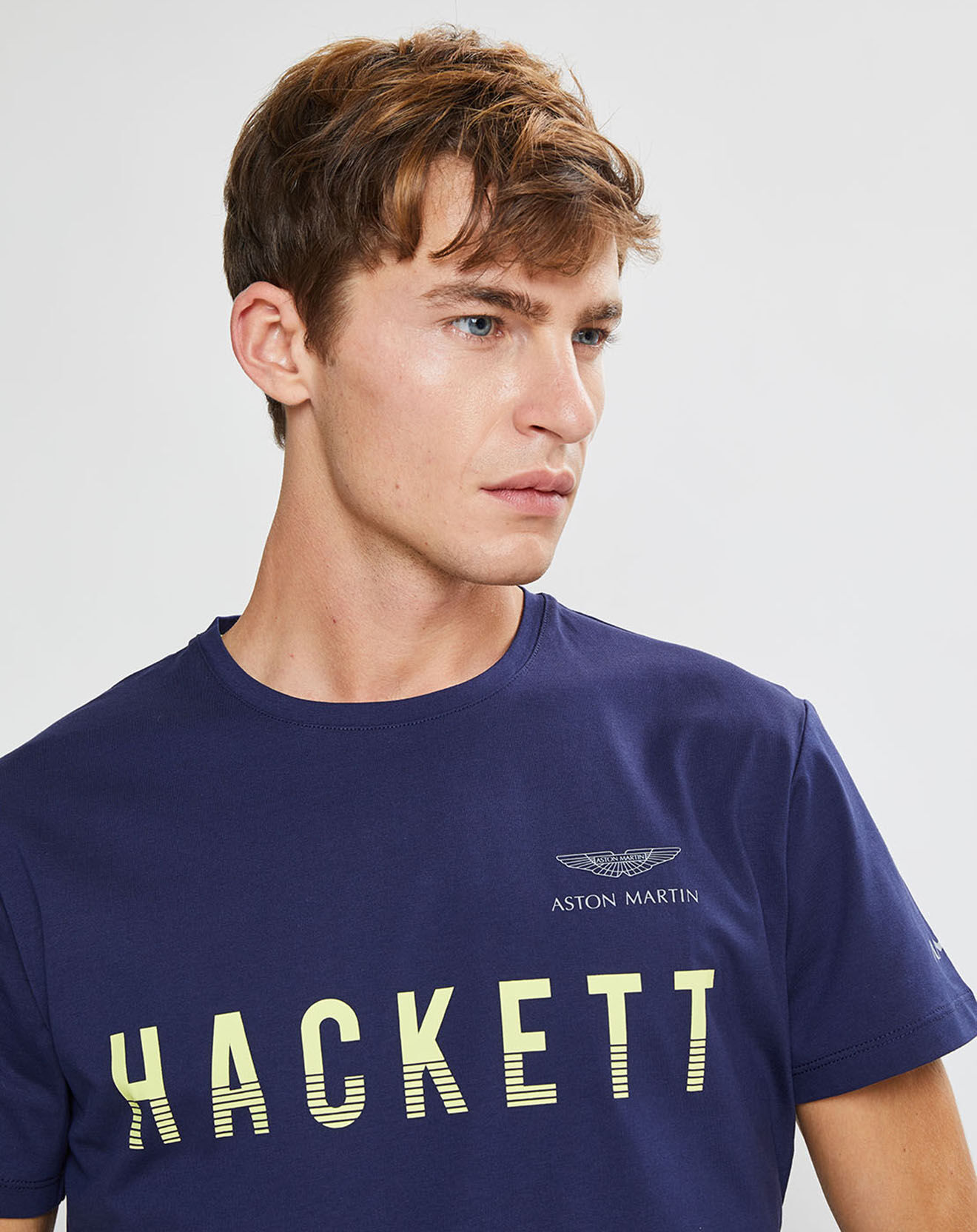 Hackett London T-Shirt Logo Aston Martin Racing bleu