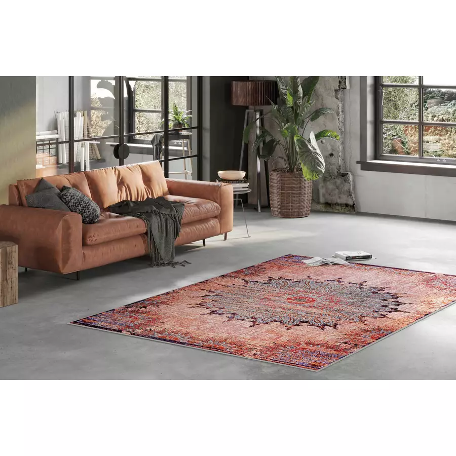 Wecon home Kurzflorteppich Rooftop rot,blau