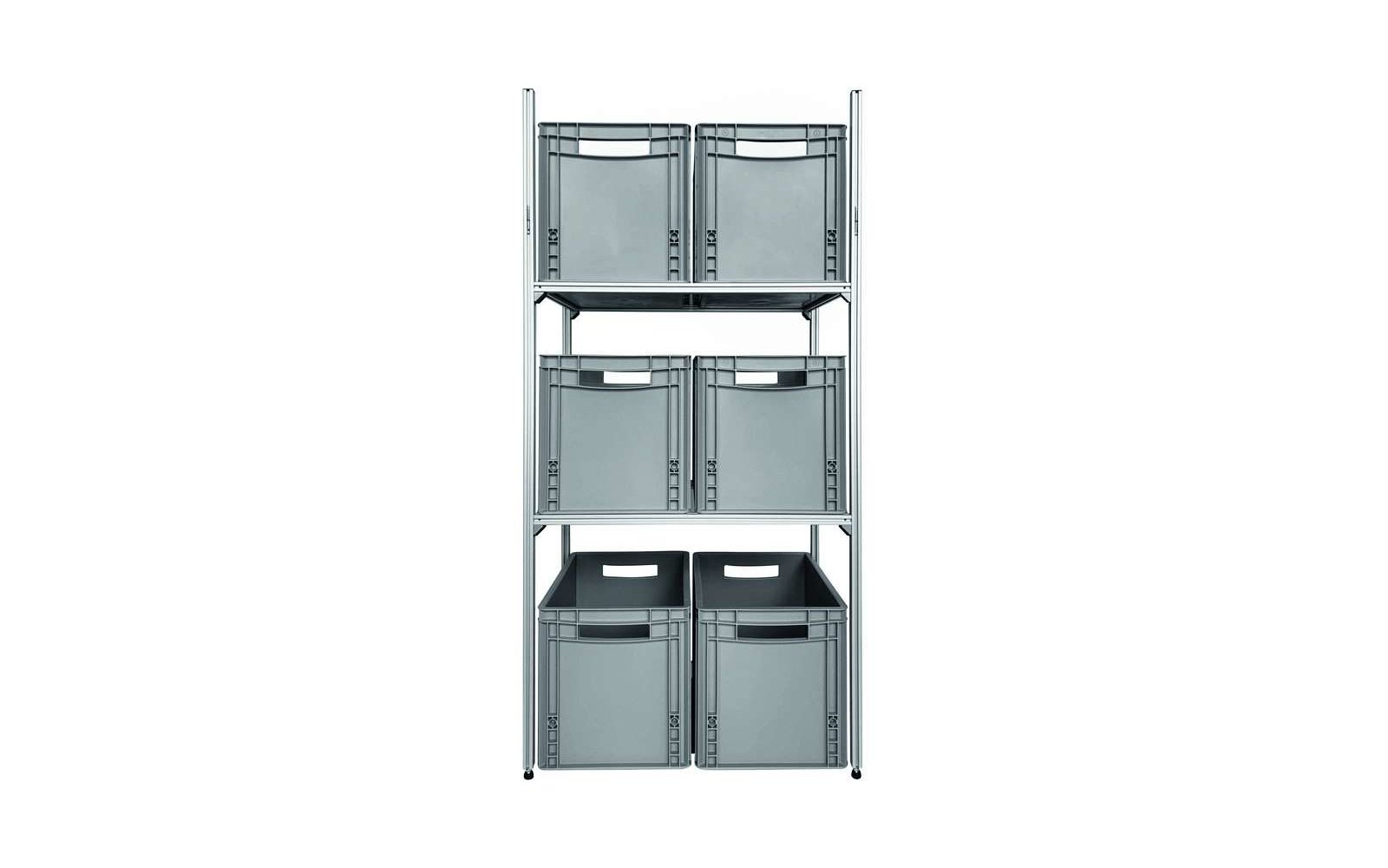 SYS-RACK Regal-System 64-L-RTR-1 Quer für Heckgarage 85 x 31 x 130 cm