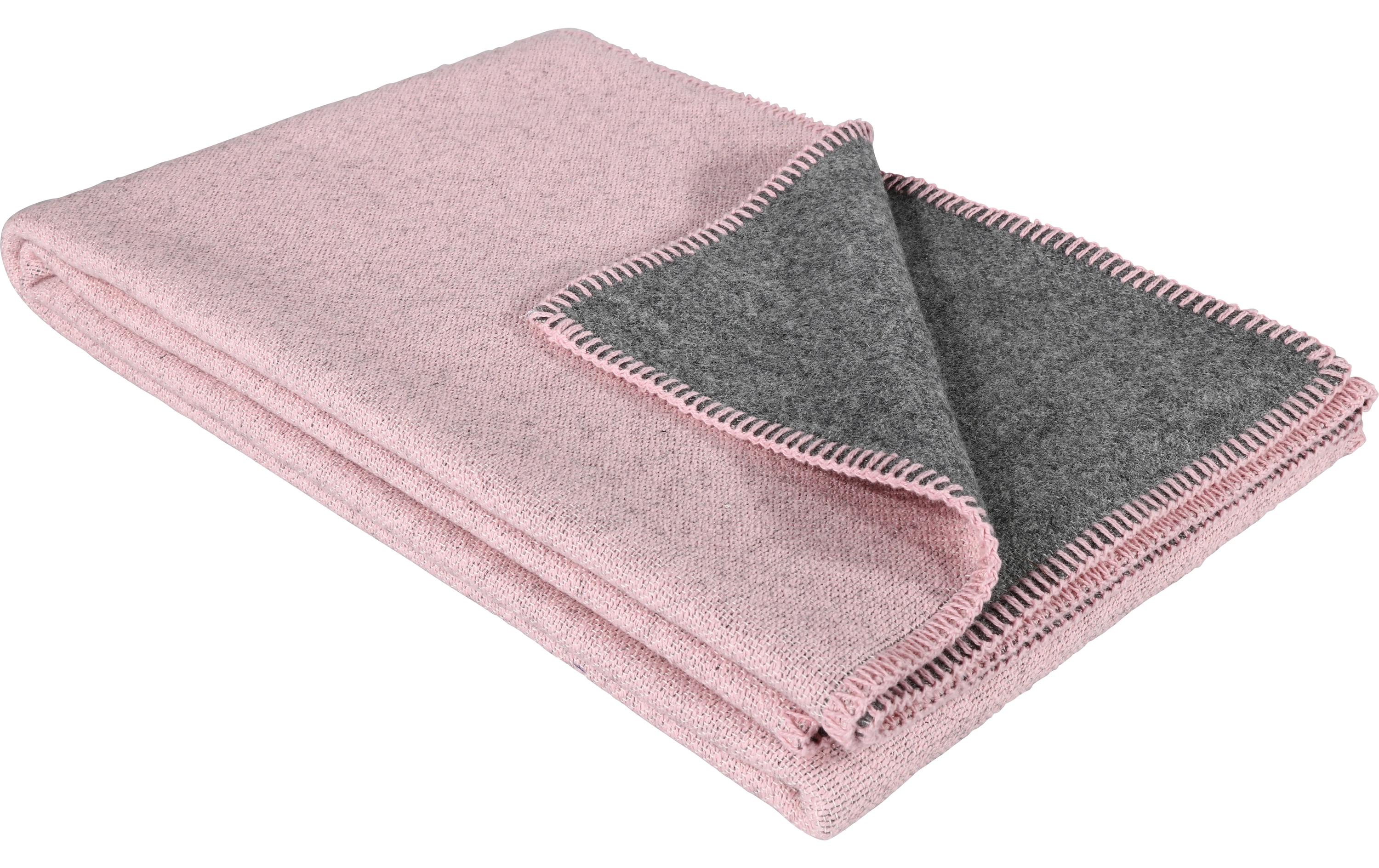 Decke Cotola 130 x 200 cm, Mauve<br>Moderne Doppeldecke fürs ganze Jahr
