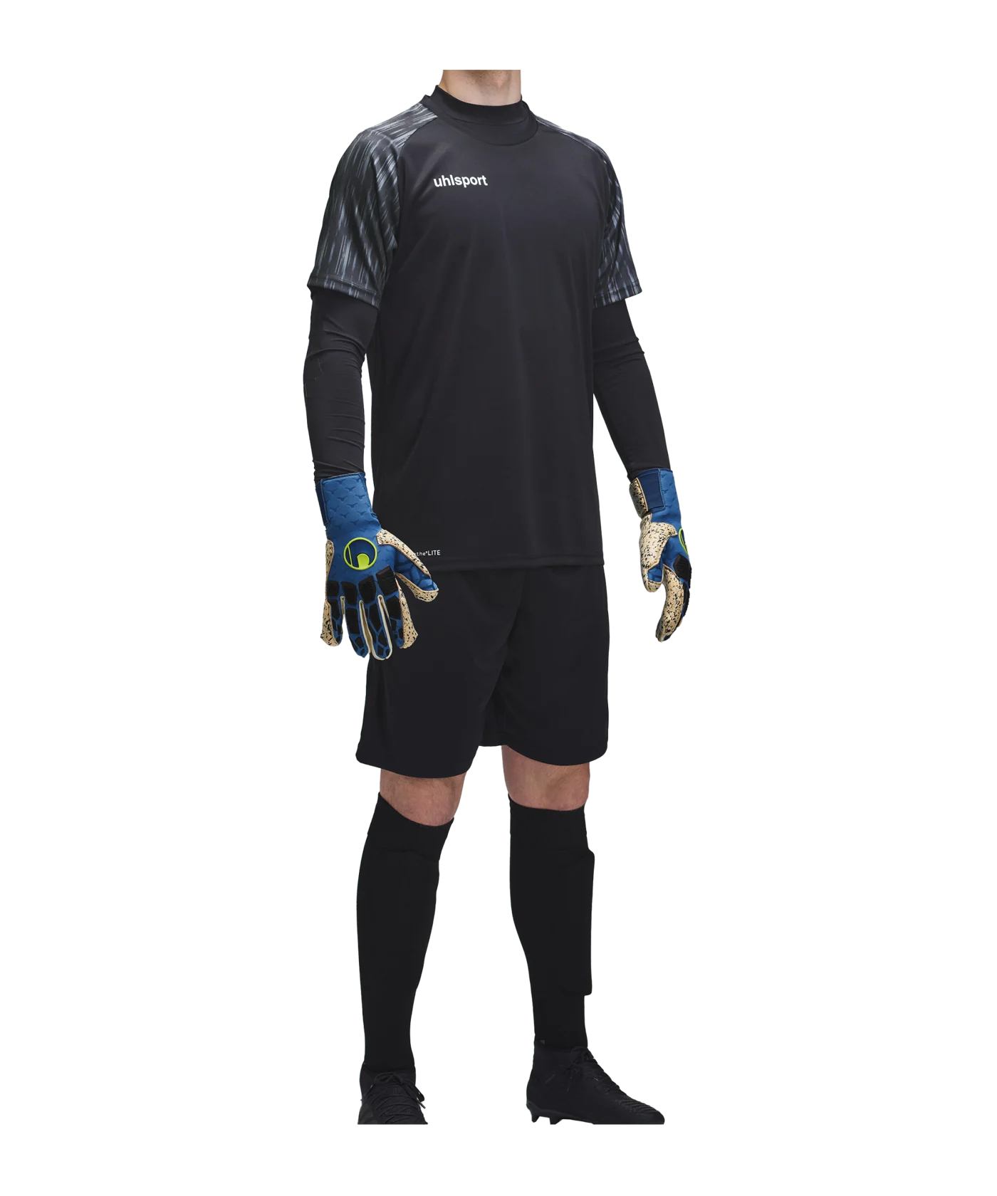 uhlsport Reaction Torwartset Kids Schwarz Grau F01