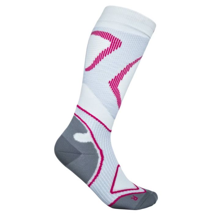 Bauerfeind Herre Strømper Run Performance Compression Socks High Cut Hvid