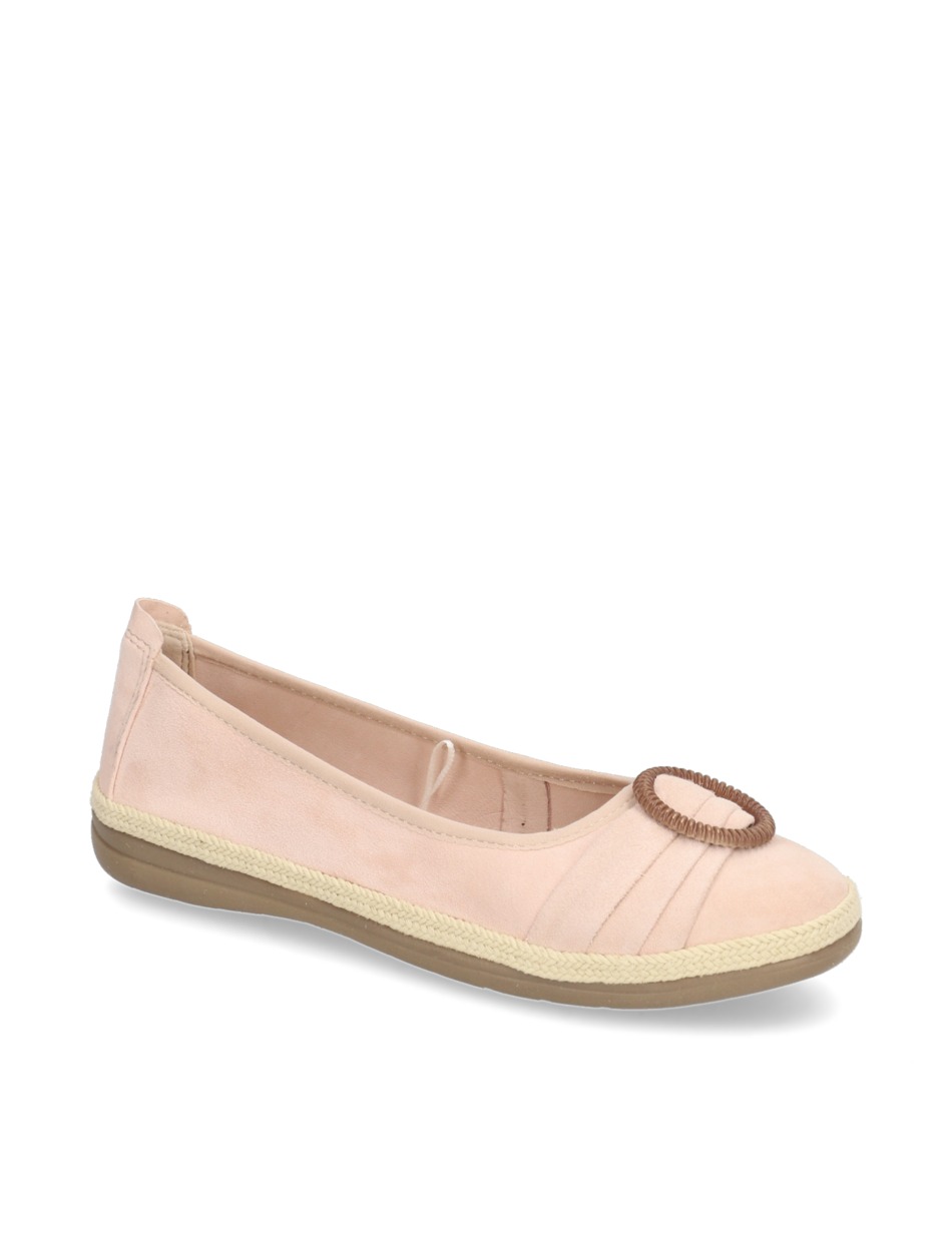 Veloursleder Ballerina