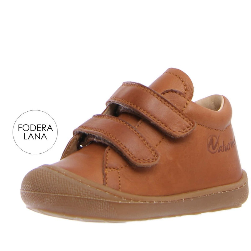 Naturino Naturino Cocoon Velcros Fourré Cognac
