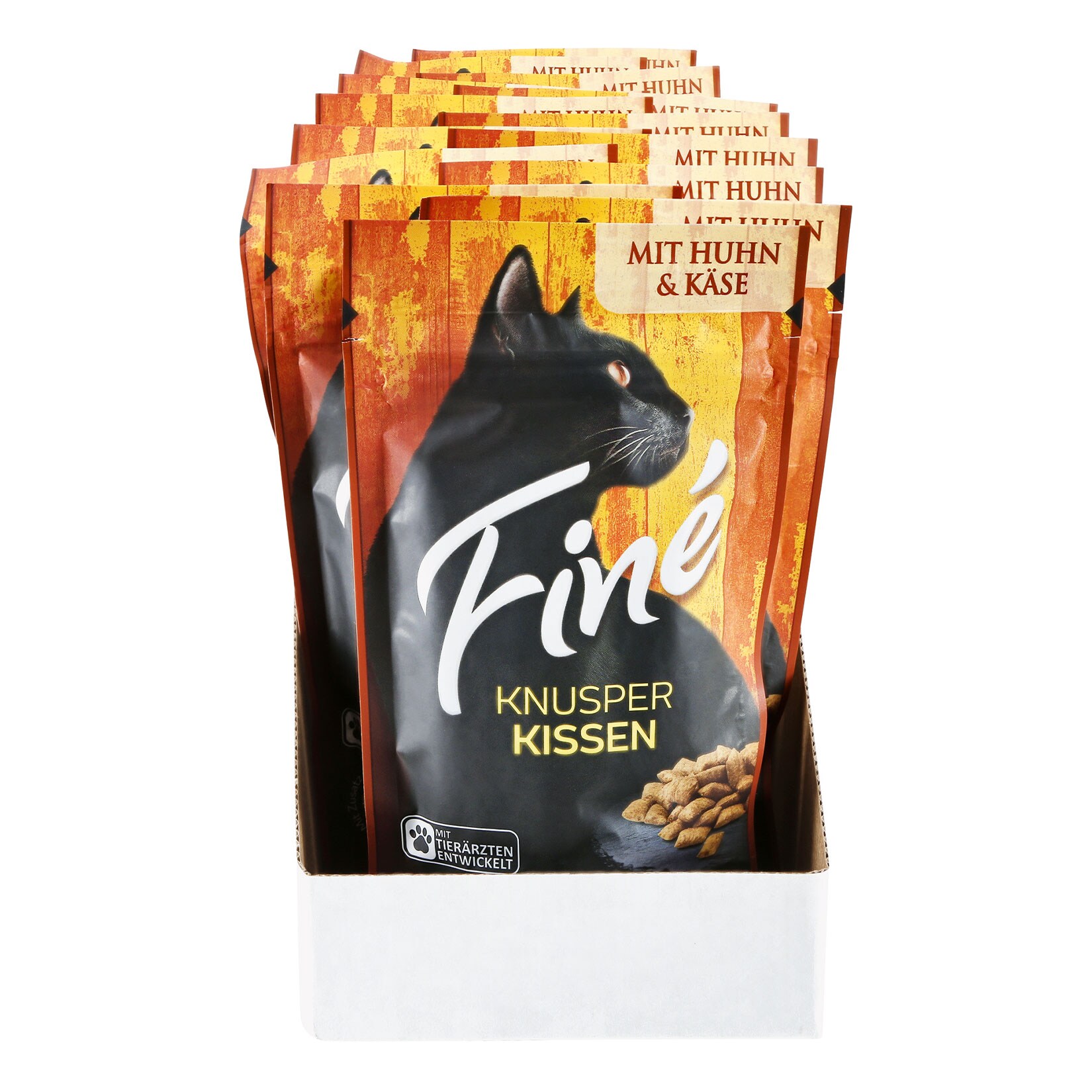Finé Knusperkissen Huhn und Käse 60 g, 18er Pack