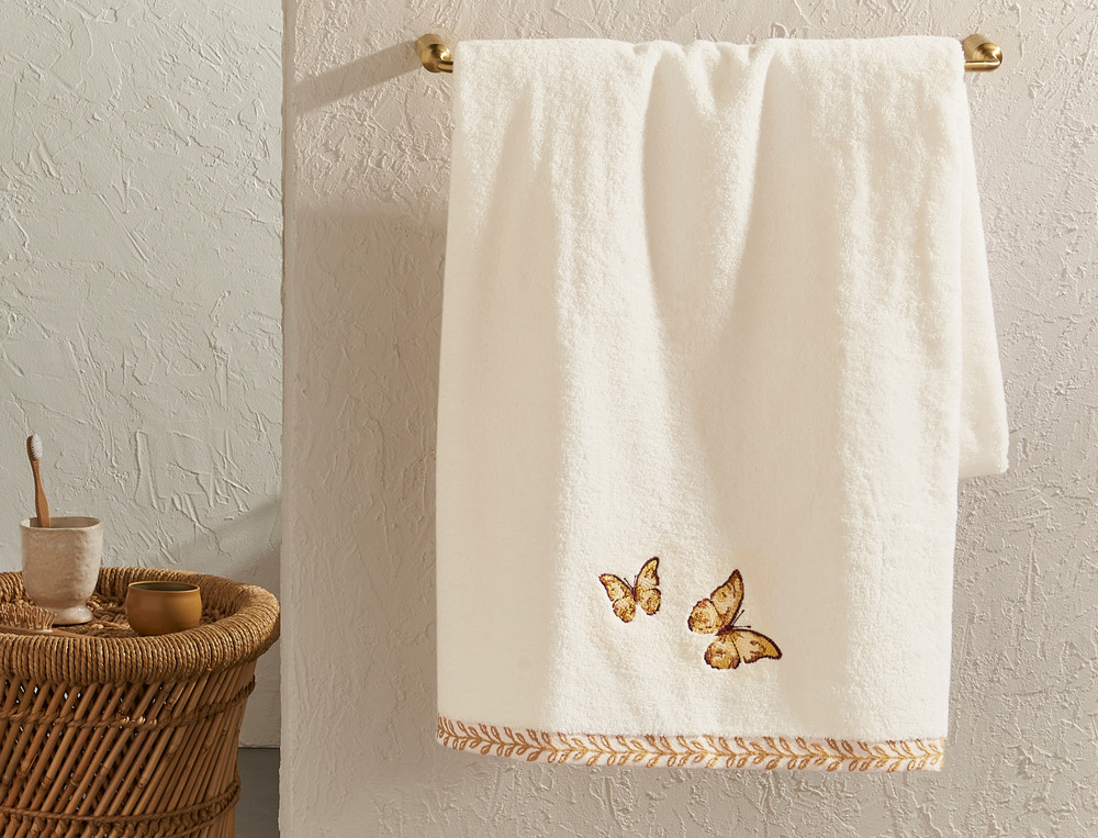 Drap de bain-De fleur en fleur