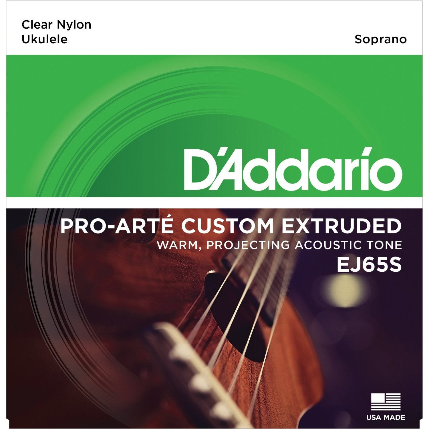 D'Addario EJ65S snarenset voor sopraan ukelele
