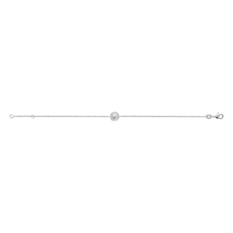Bracelet Femme - Argent 925 - Oxyde de zirconium - Longueur : 18 cm