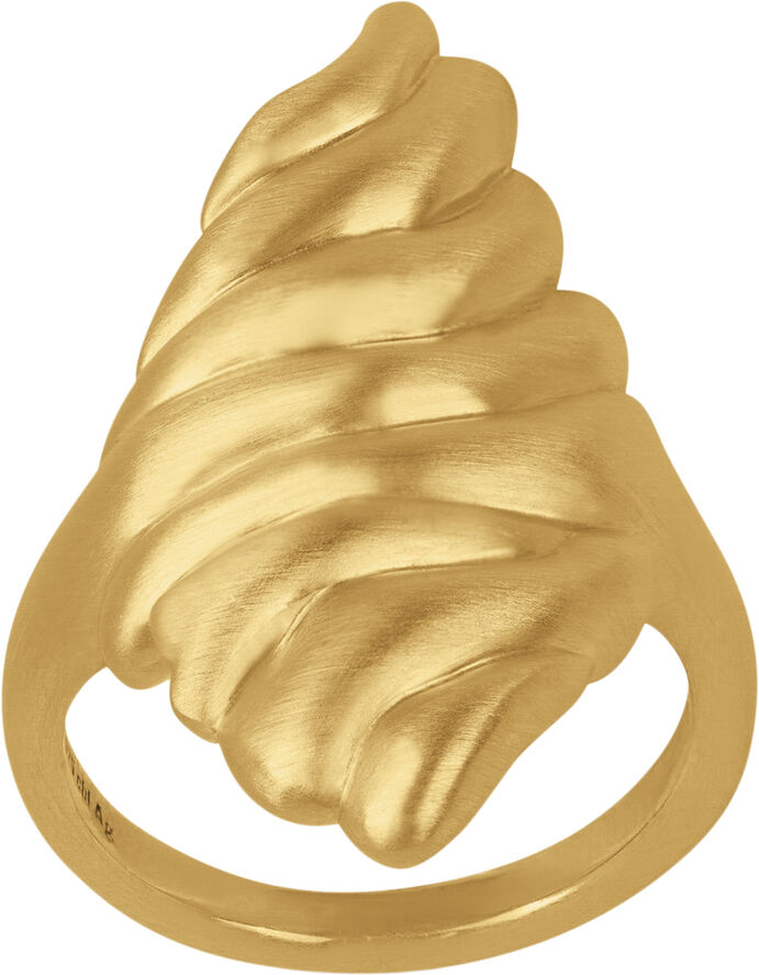 ByBiehl Dunes Ring Large -GP Gold plated silv