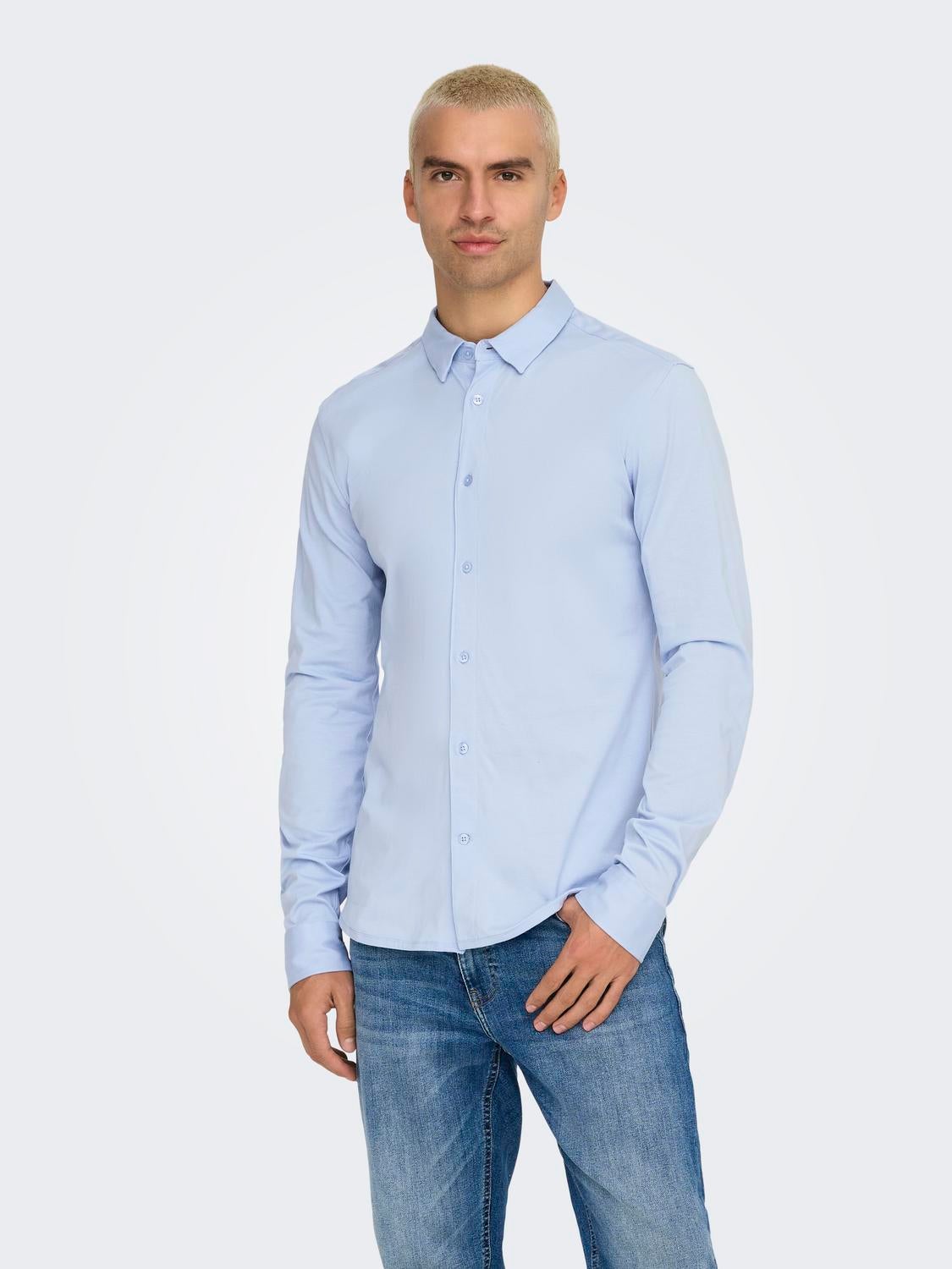 ONSROBIN Hemd Cashmere Blue