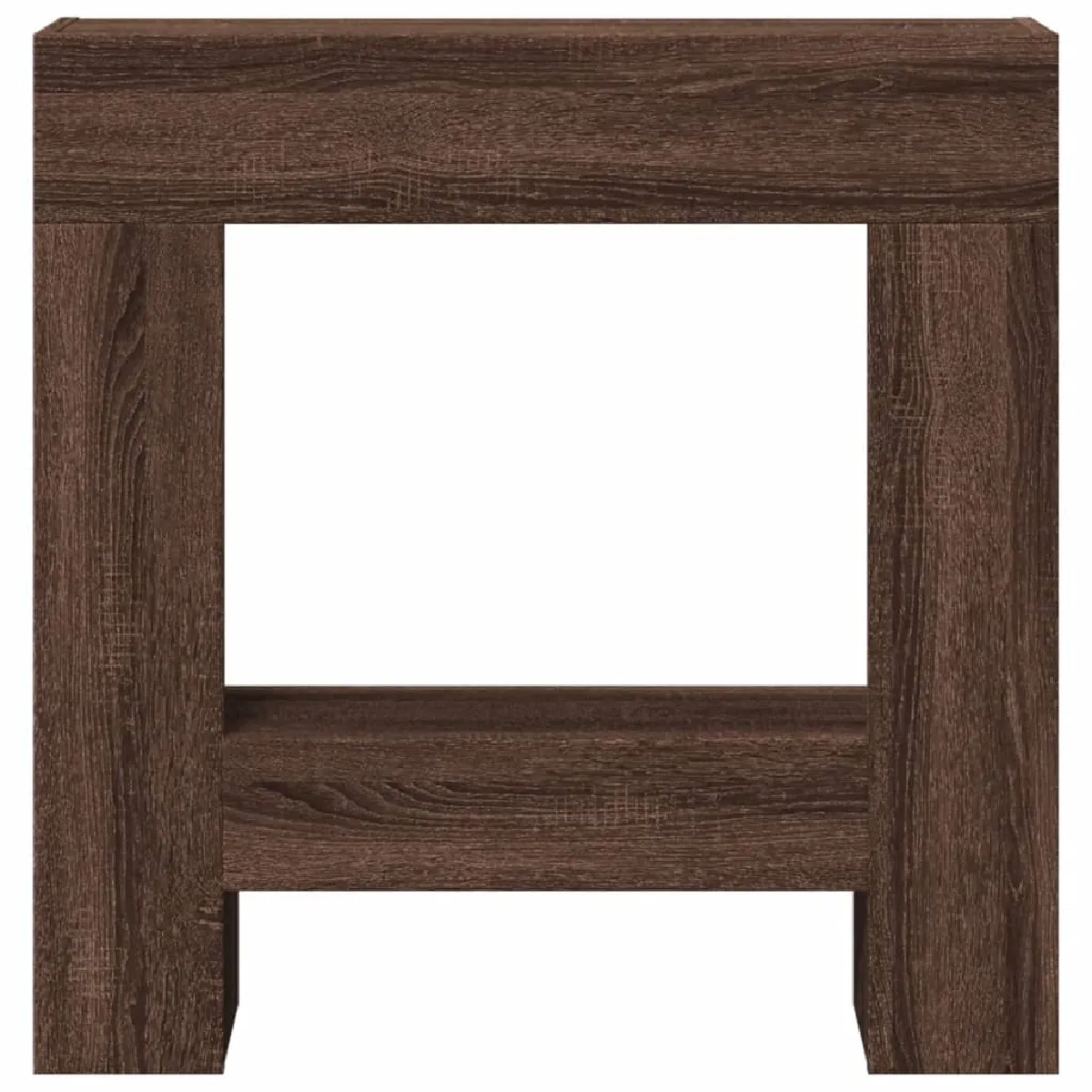 vidaXL Cadre de cheminée chêne marron 81x18x82 cm bois d'ingénierie