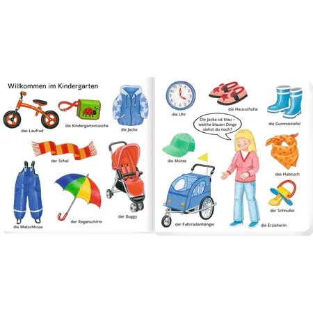 Coppenrath Verlag Bilder suchen-Wörter find.: 100 erste Wörter! - Kindergarten