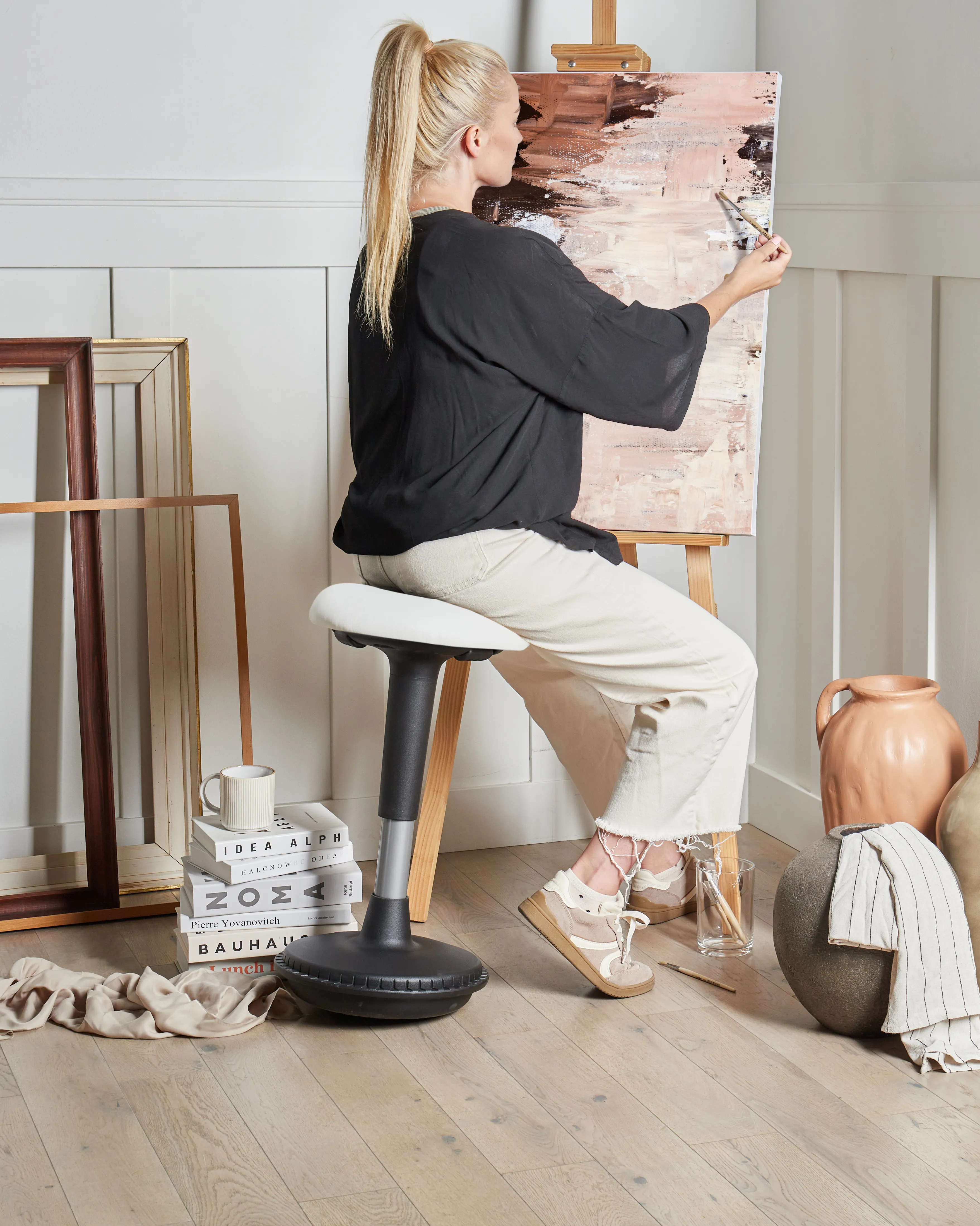 Wiebelkruk ESTELL Kunstleer Wit