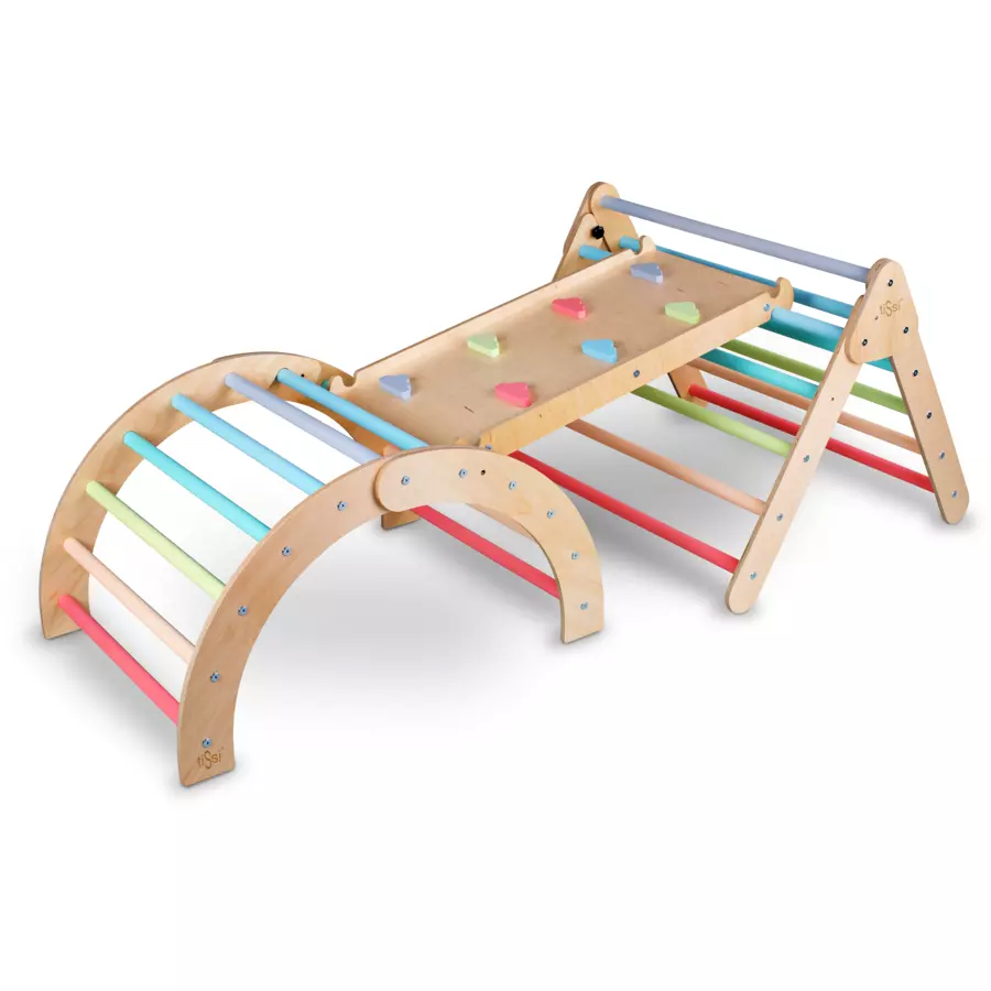 tiSsi® RutscheWolkenleiter Pastel bunt