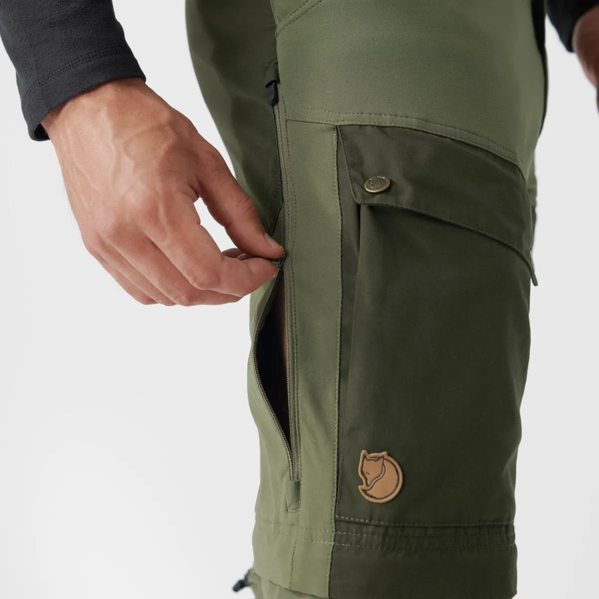 Fjällräven Men's Keb Gaiter Trousers Long Black/Stone Grey