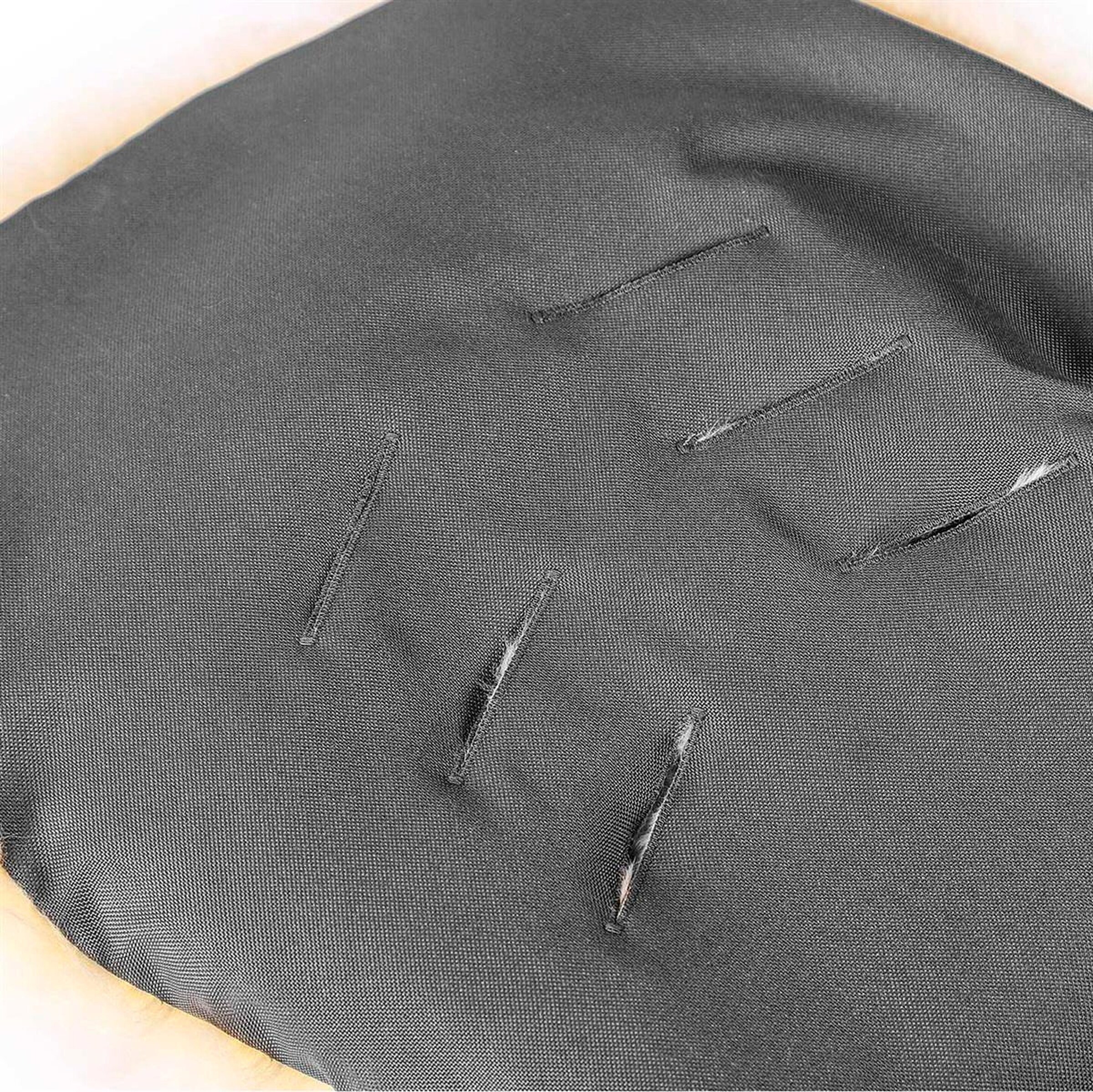 Hofbrucker Babyschale Lammfell-Fußsack Maxi Grau