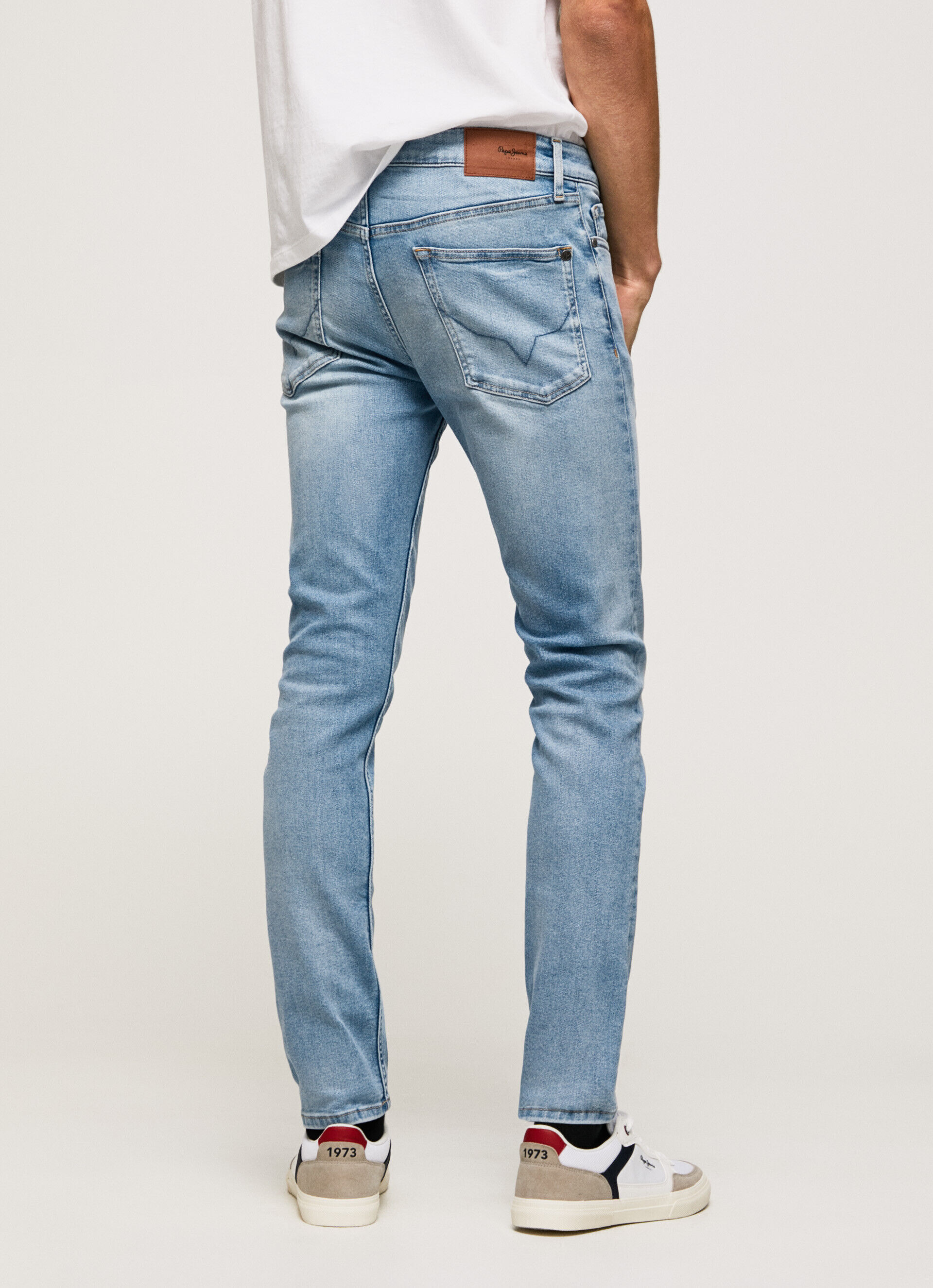 JEAN HATCH 5PKT SLIM REGULAR SHOT - jeans