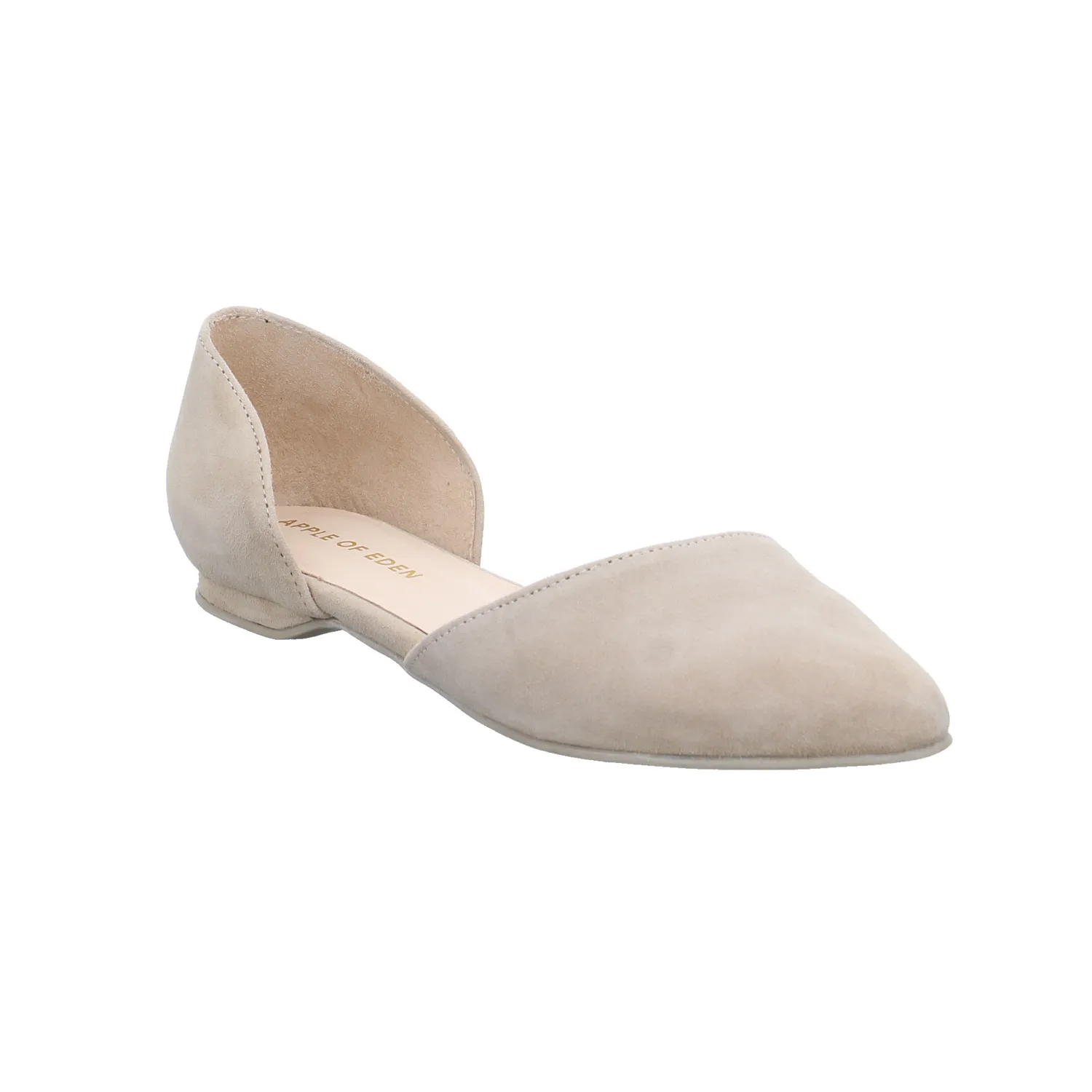APPLE OF EDEN Ballerina Beige Leder  mit Lederfutter