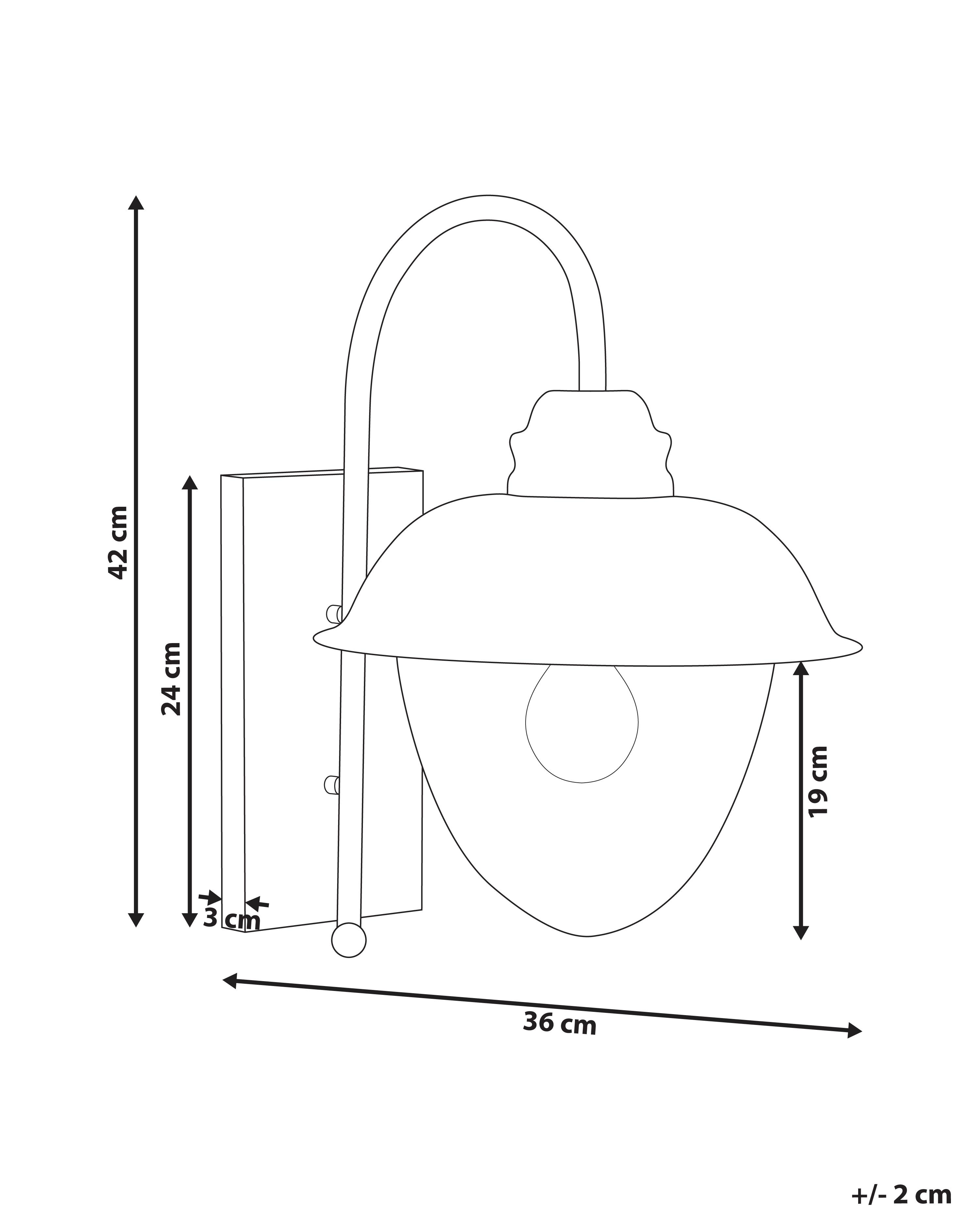 Buiten wandlamp BANKA Zwart