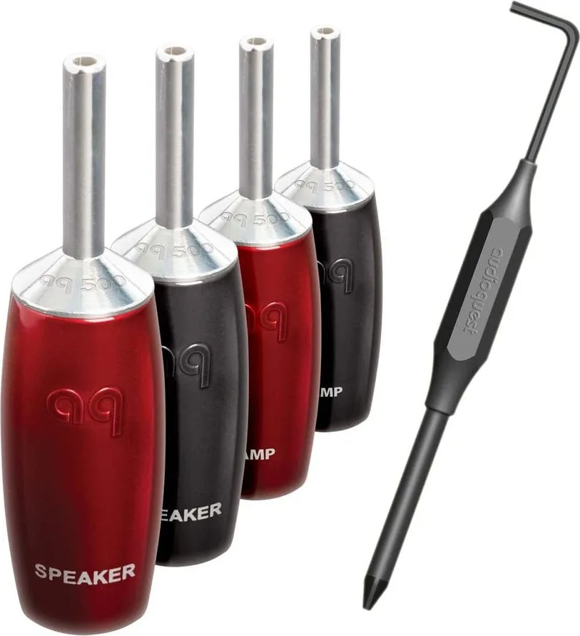 Audioquest 500 Series Silver (lot de 4) Fiches bananes et fourches