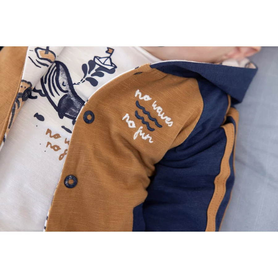 Feetje Wendejacke No Waves No Fun Indigo