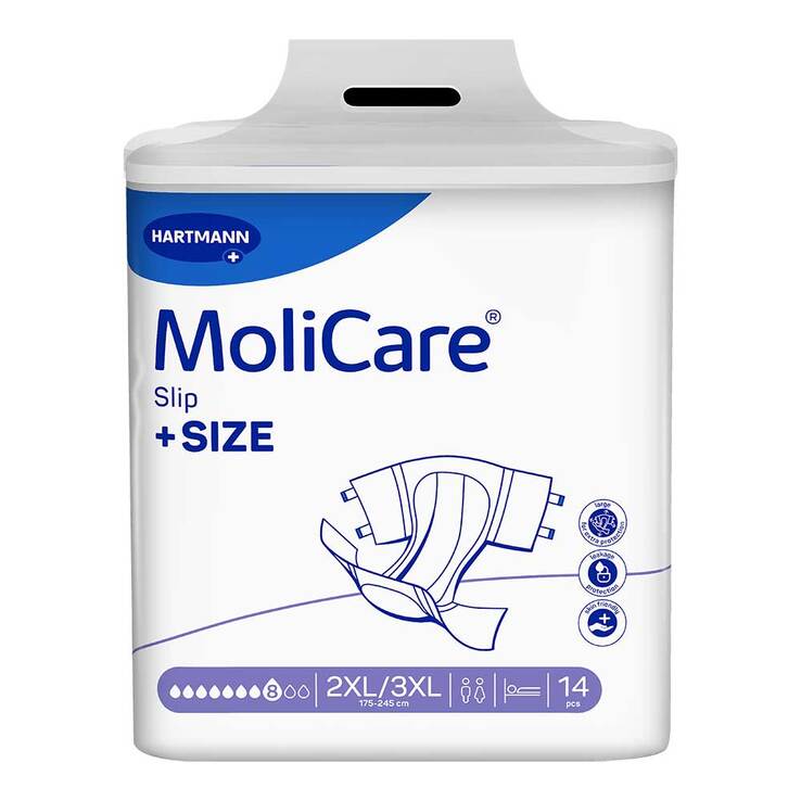 Molicare Slip + Size 8 Tropfen Größe XXL/XXXL, 14 St