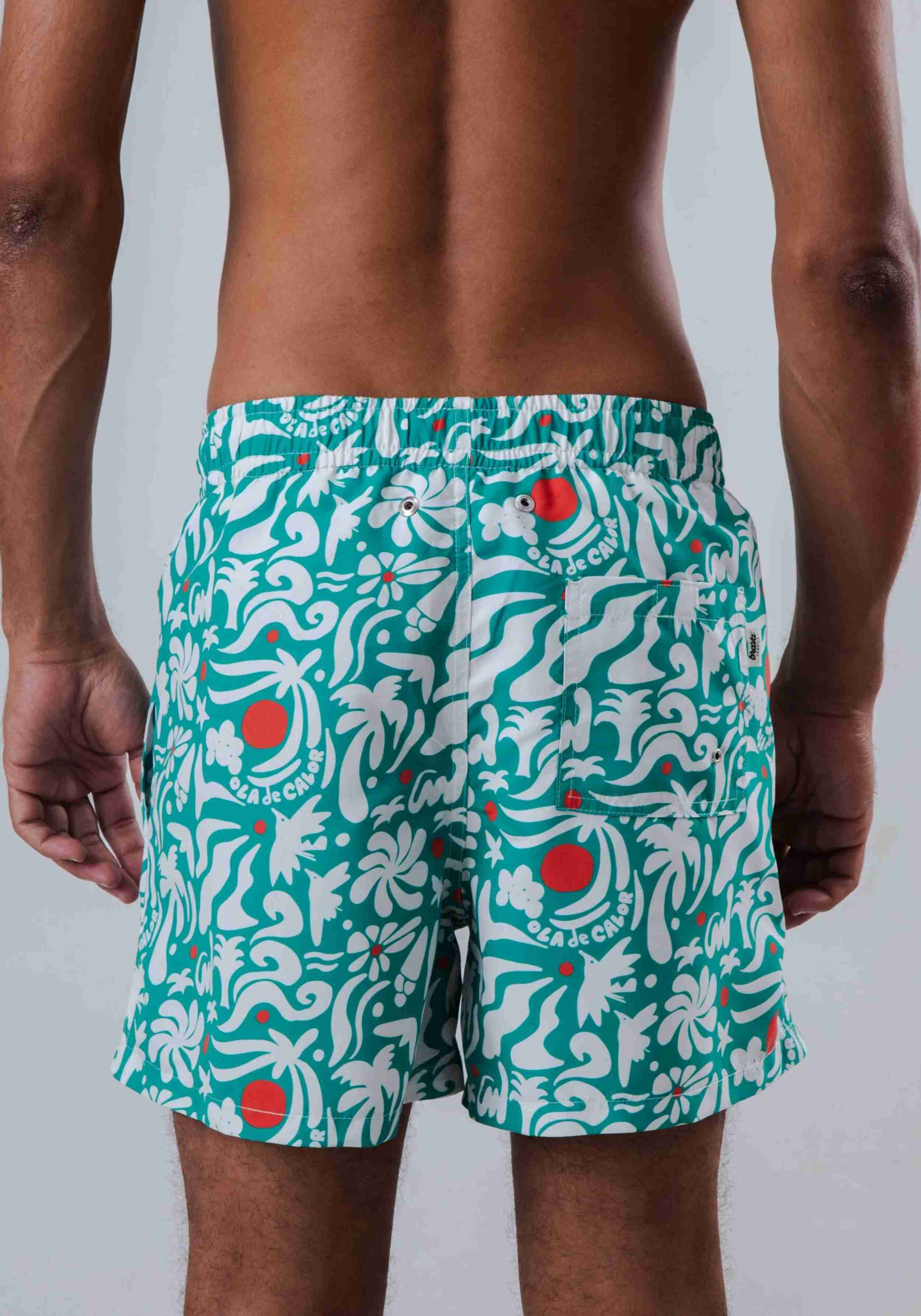 Brava Fabrics Badehose Ola de Calor Swimwear Green