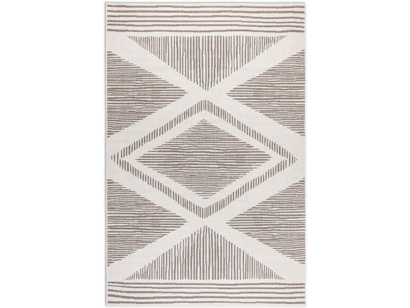 Elle Decoration Teppich Rhombus 160 x 230 cm, Linen Designteppich