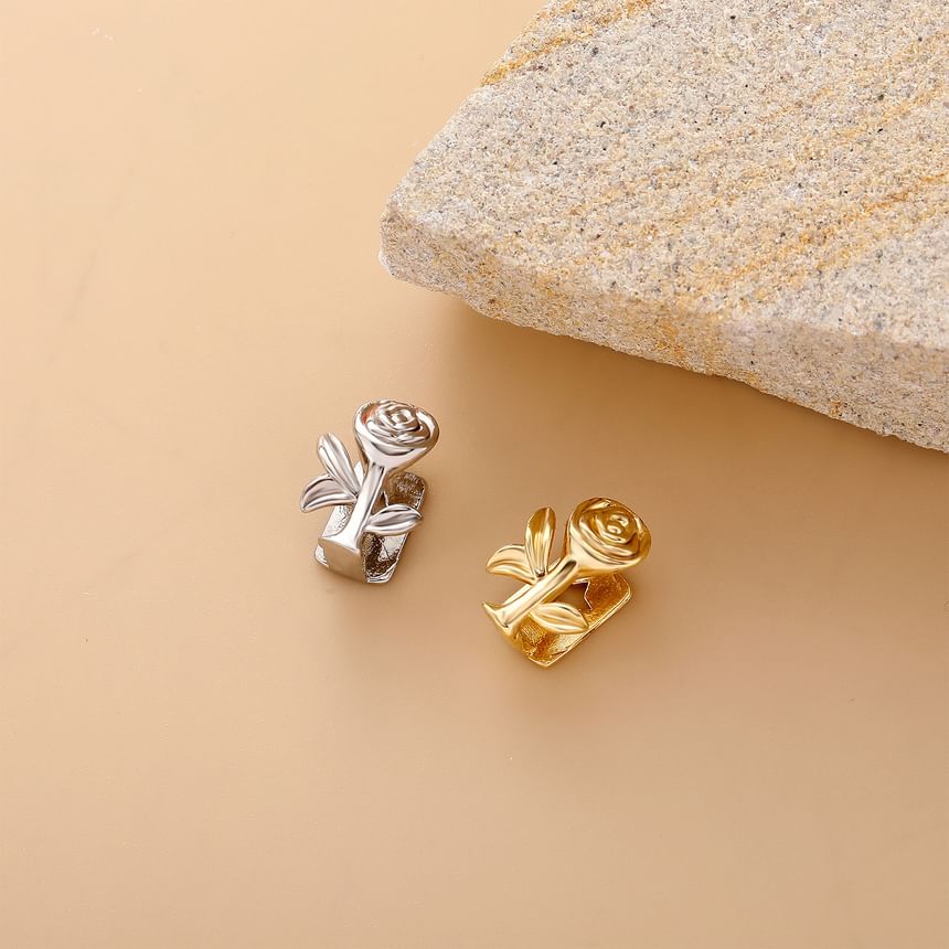 Miumi - Roos strass legering grills tand edelstenen