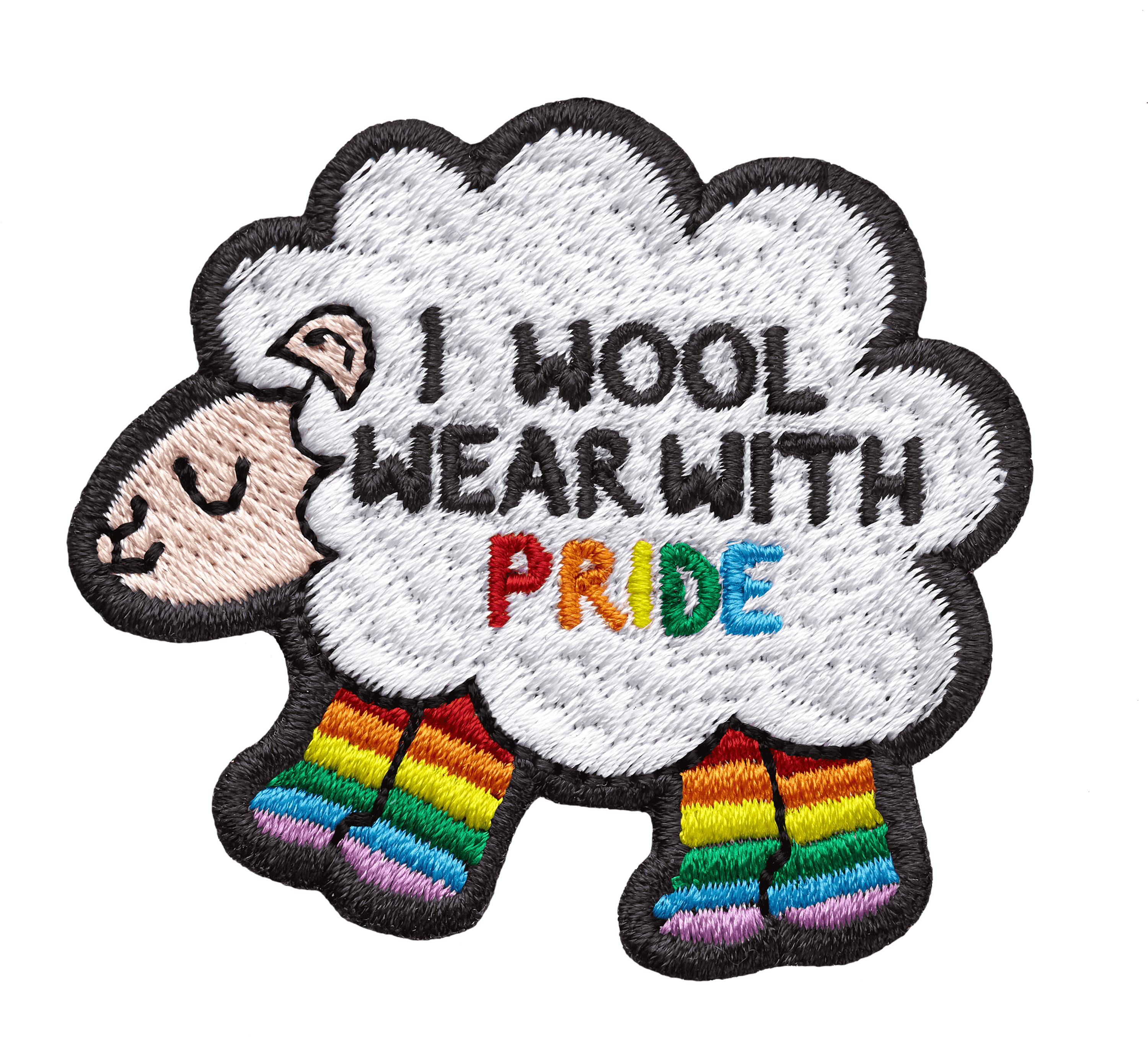 Stick-on Patch by Ashton Attzs Stick to Pride, I Wool Wear With Pride