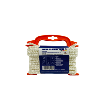 BIROLEN LIJN 8MM 8ST GEVL.POLY WIT 10MTR