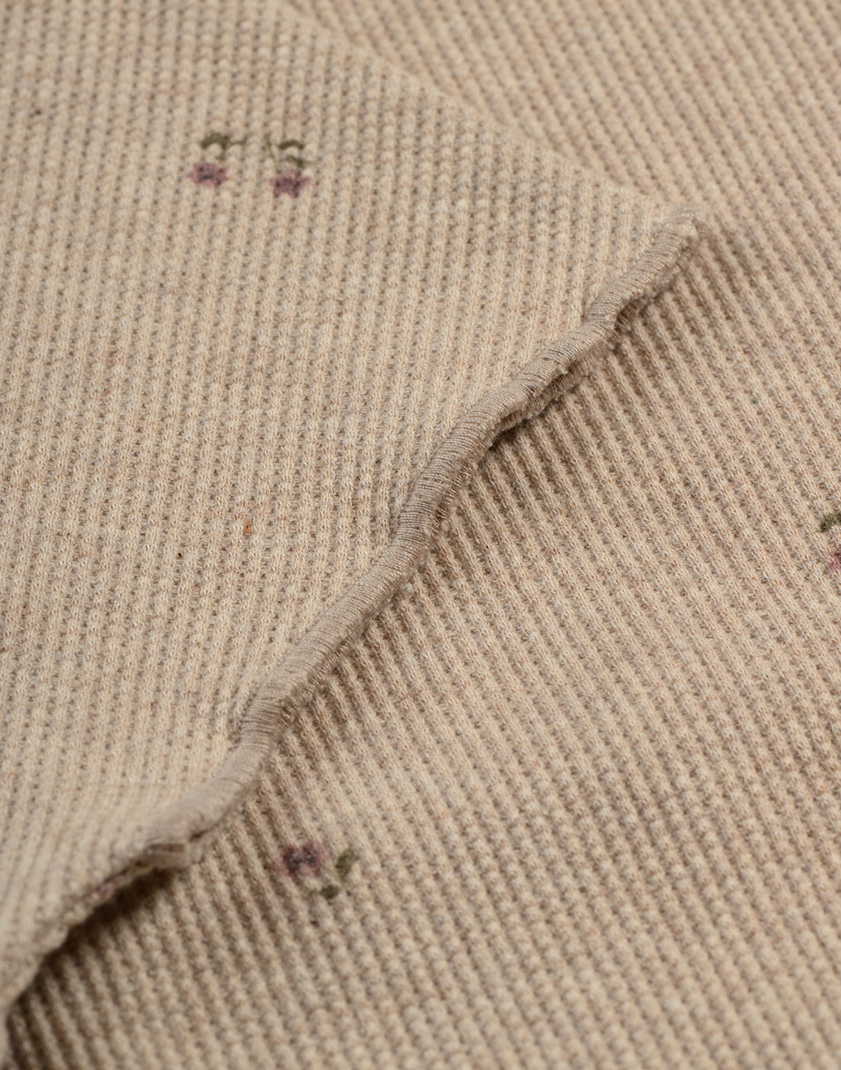 T-shirt met wafelpatroon van katoen voor kinderen