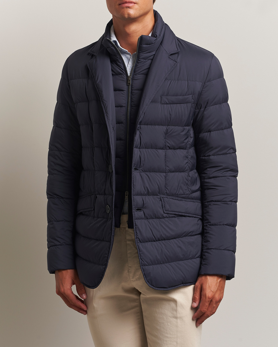 Herno Nylon Down Blazer Navy
