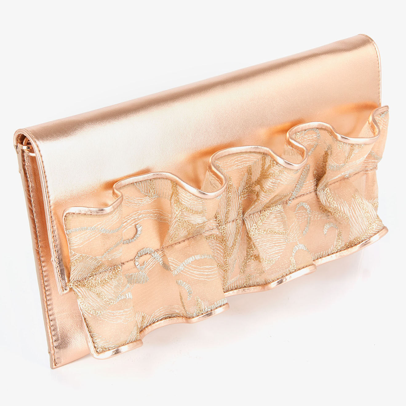 Mellow Yellow Pochette en Cuir Fymariage rose clair - 30x17 cm