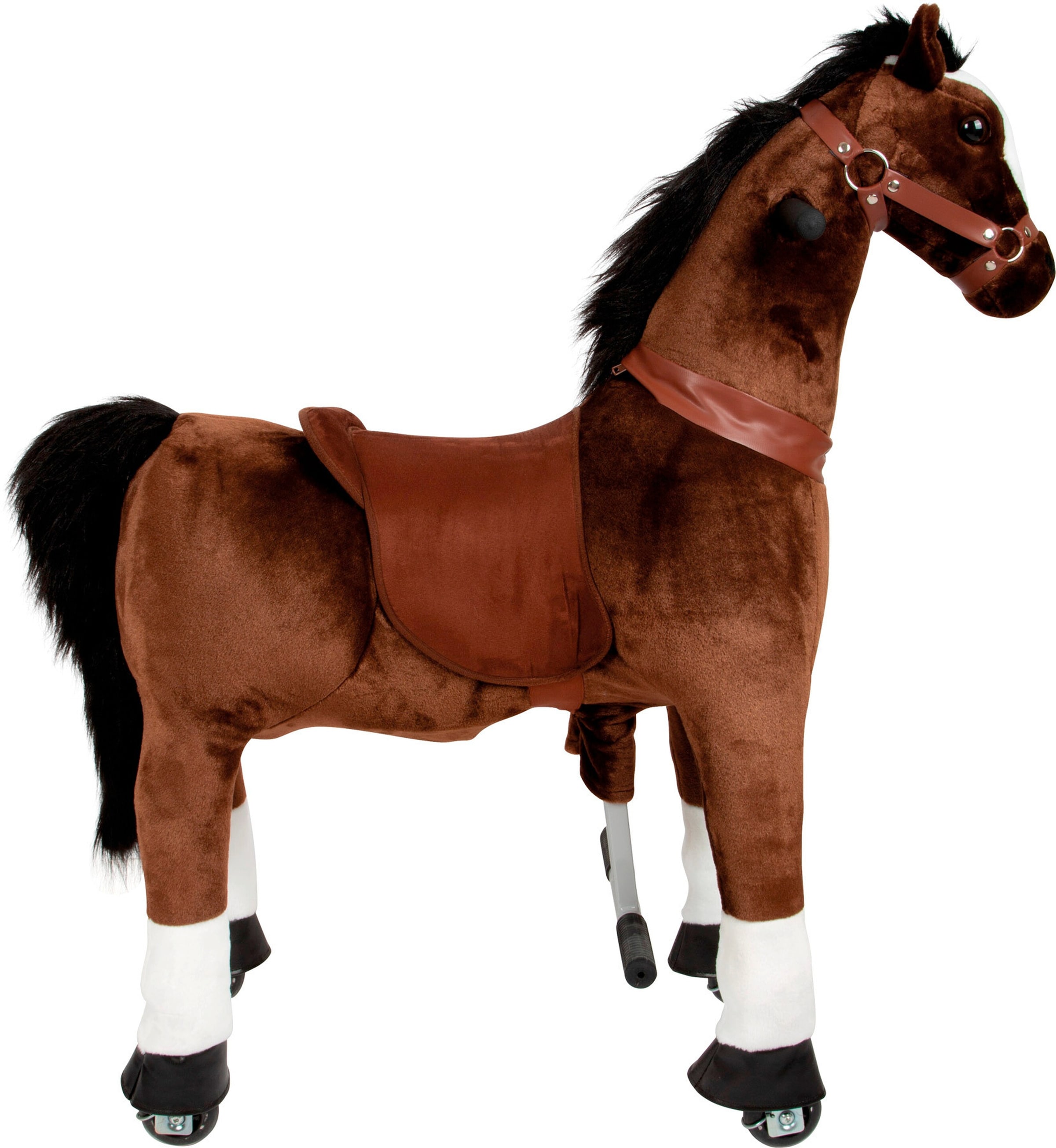 small foot Reitpferd auf Rollen