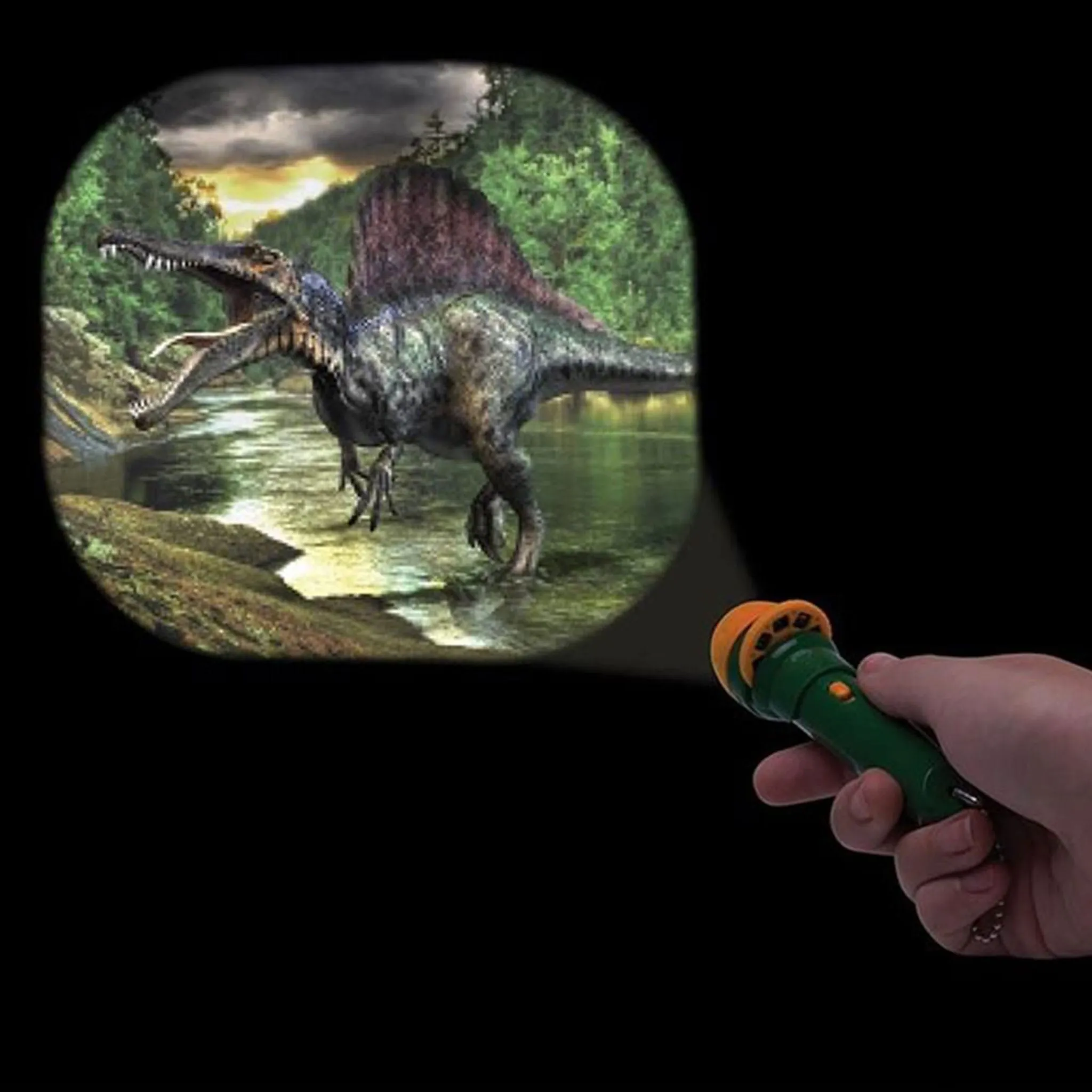 Clément - Maison Lampe de Poche Projecteur - Dinosaures